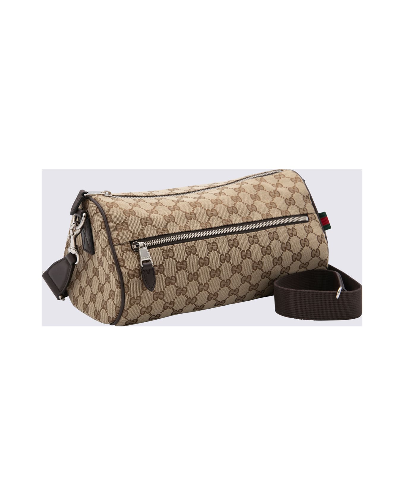 Gucci Beige Leather Crossbody Bag - Cocoa