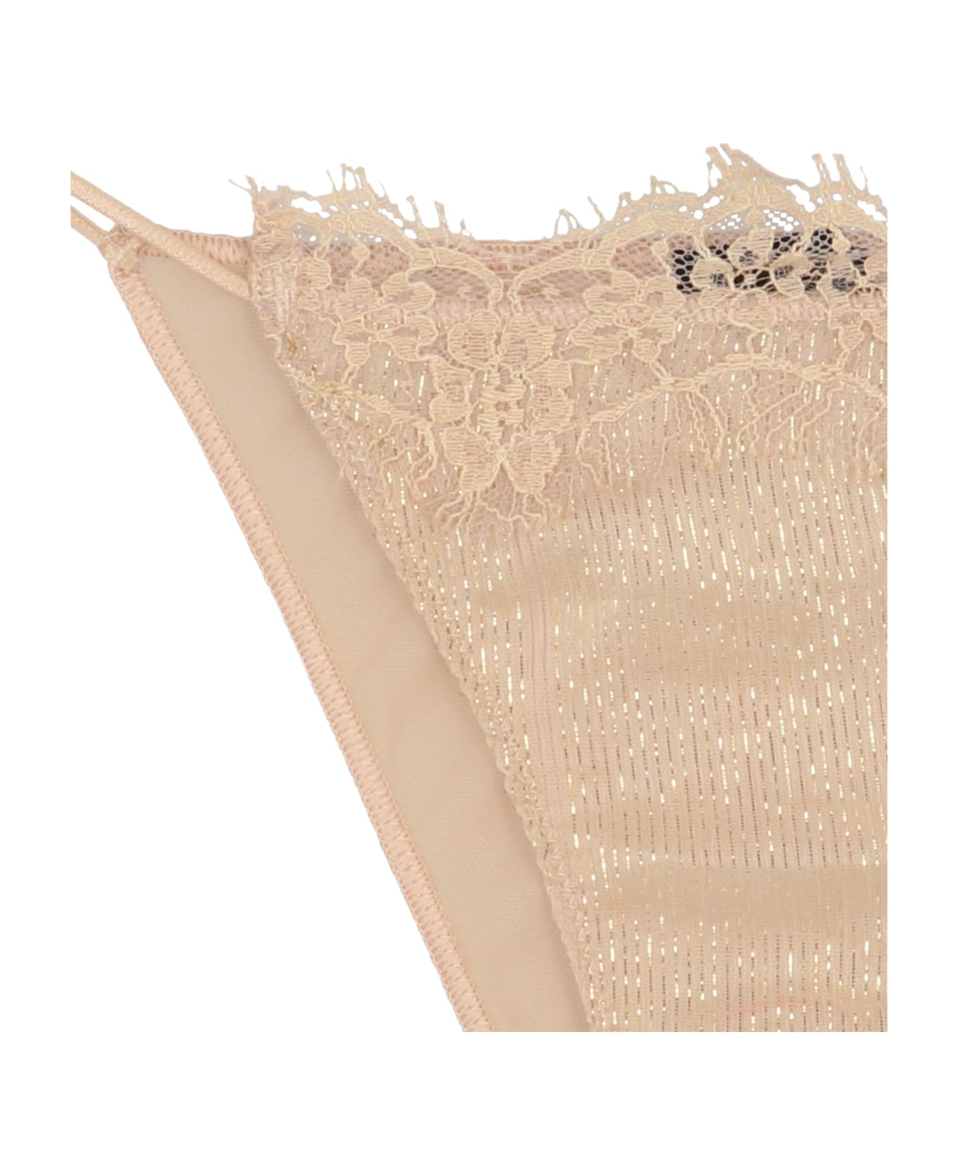 Oseree Lurex Silk Briefs - Gold