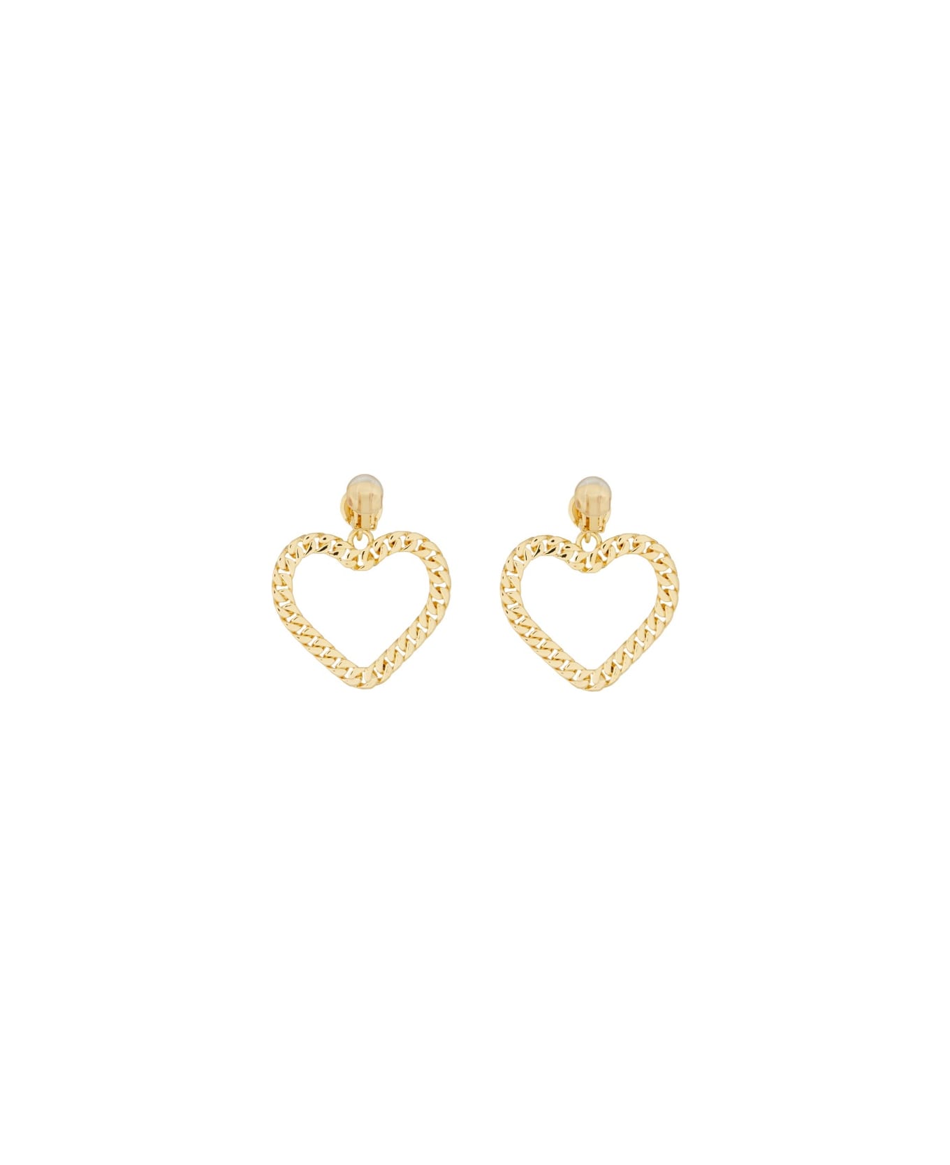 Moschino "chain Heart" Earrings - GOLD