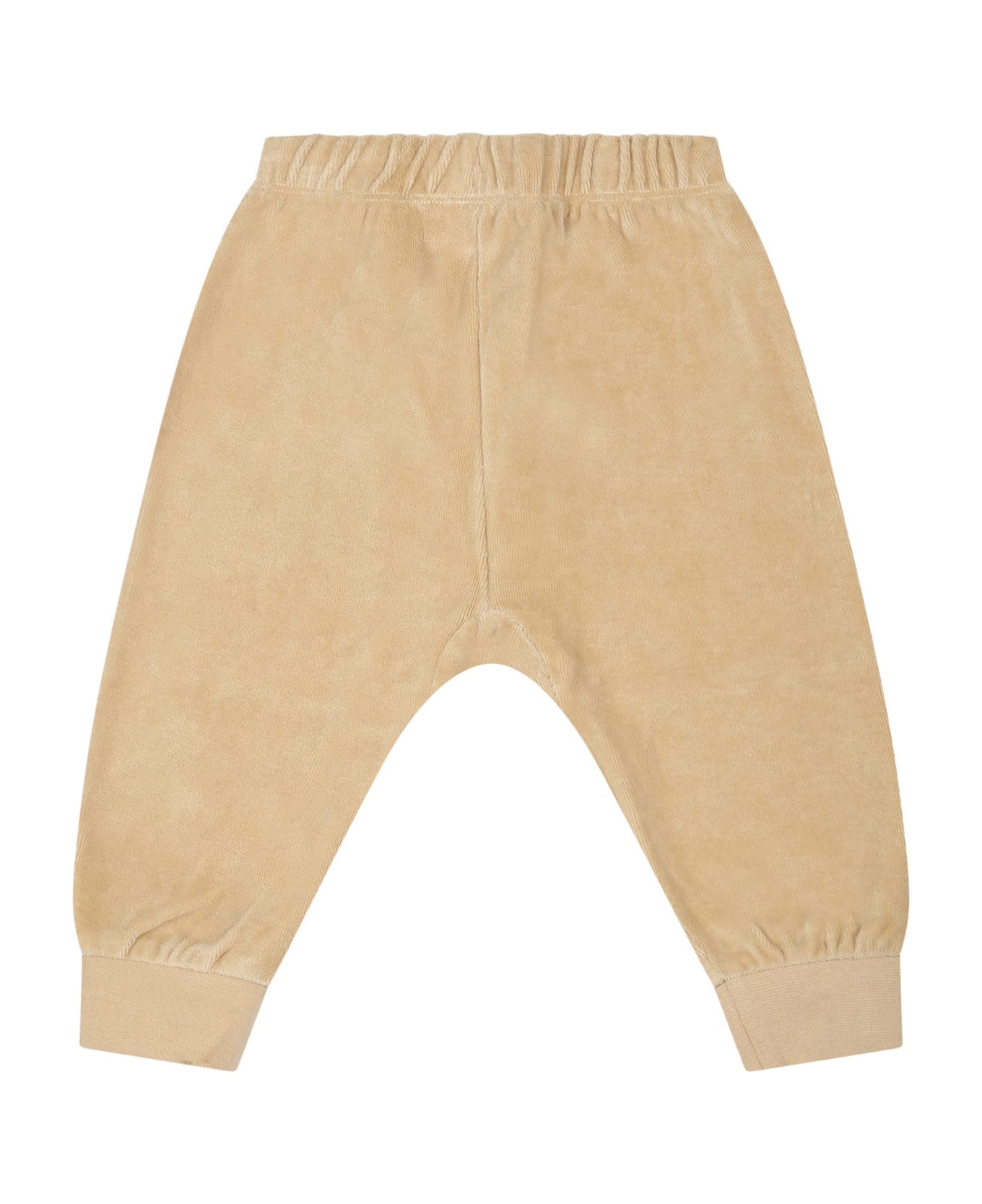Molo Beige Trousers For Baby Kids - Beige