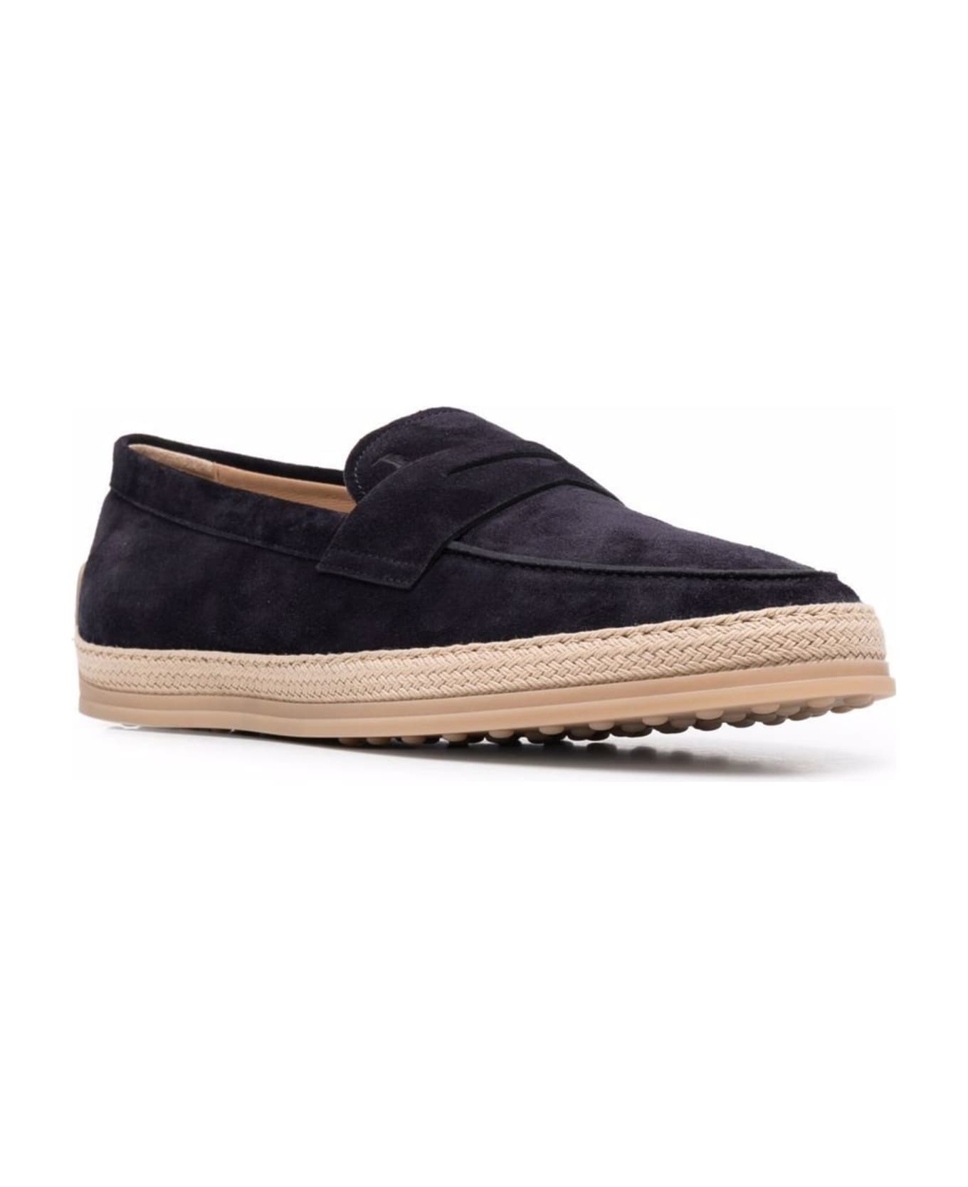 Tod's Suede Moccasins - Blu ローファー＆デッキシューズ