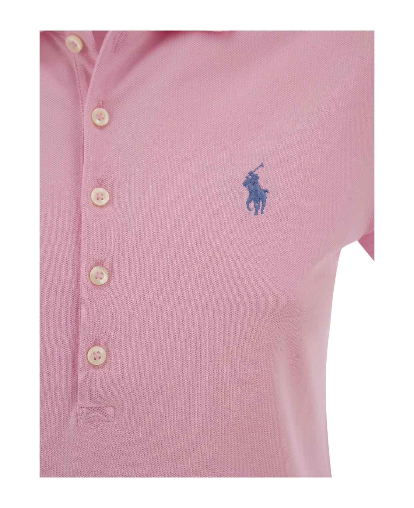 Polo Ralph Lauren Stretch Cotton Piqué Polo Shirt - Pink