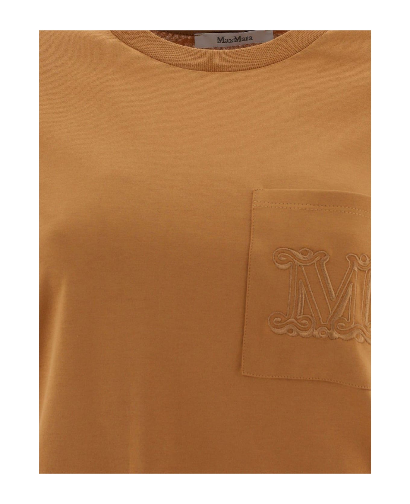 Max Mara Logo Embroidered Crewneck T-shirt