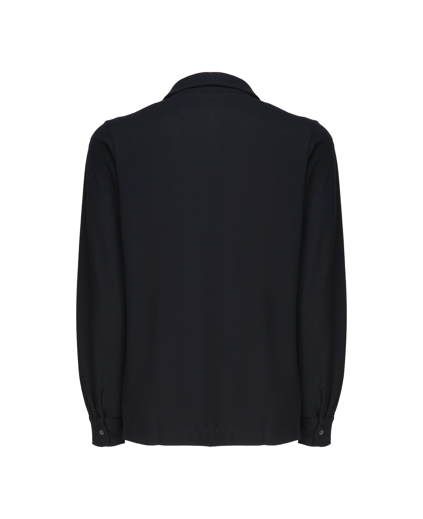 Zanone Cotton Polo Shirt - Black