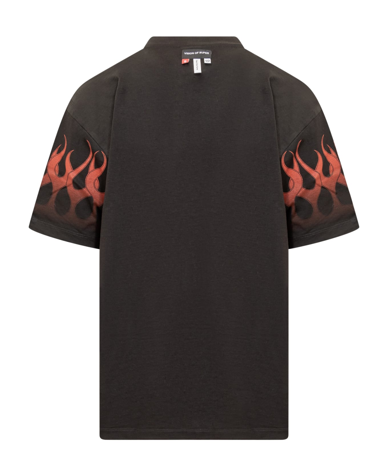 Vision of Super Flames T-shirt - BLACK シャツ