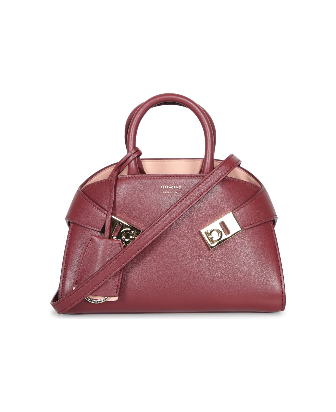 Ferragamo Hug Mini Mauve Bag - Bordeaux