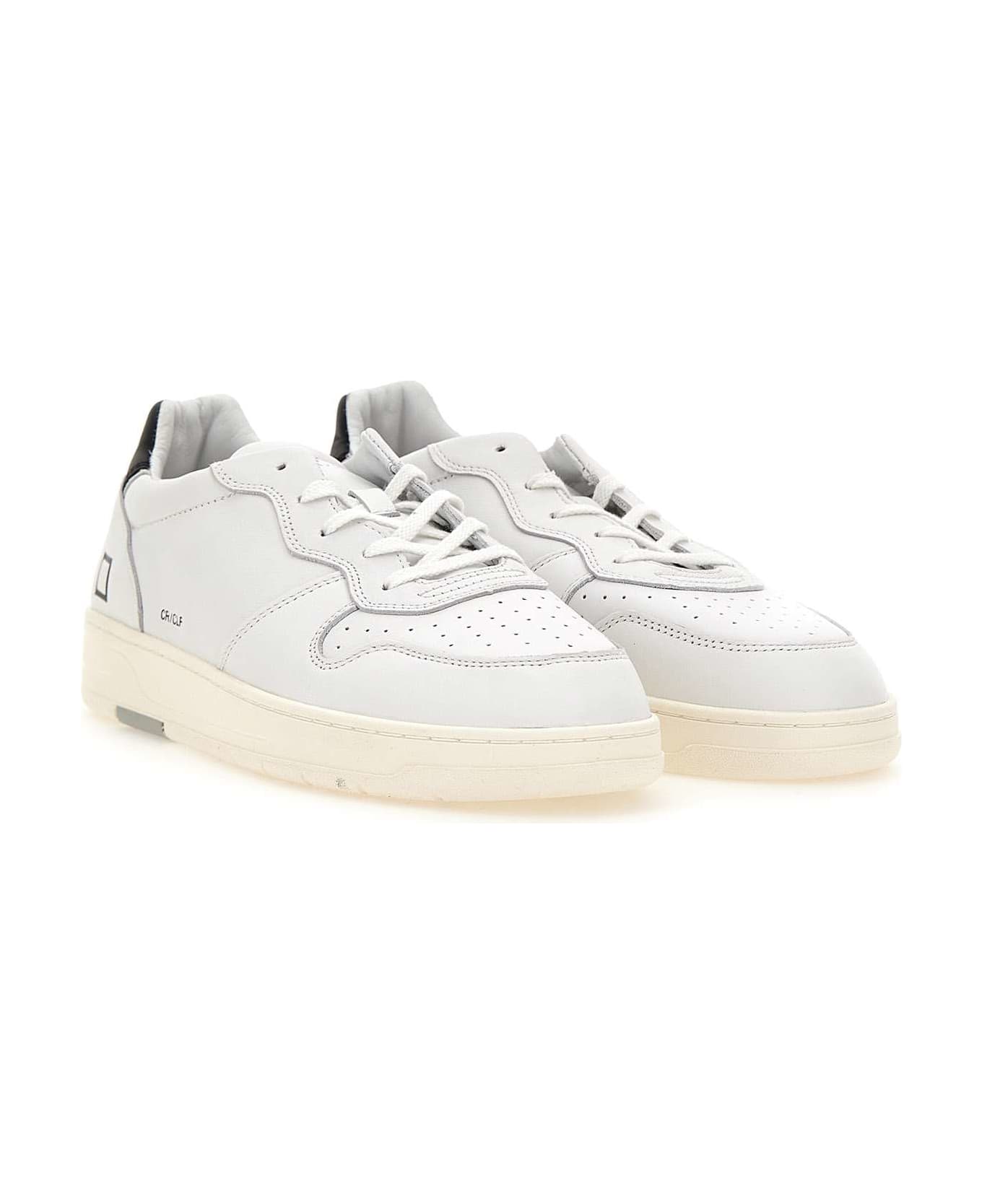 D.A.T.E. "court Calf" Sneakers - WHITE