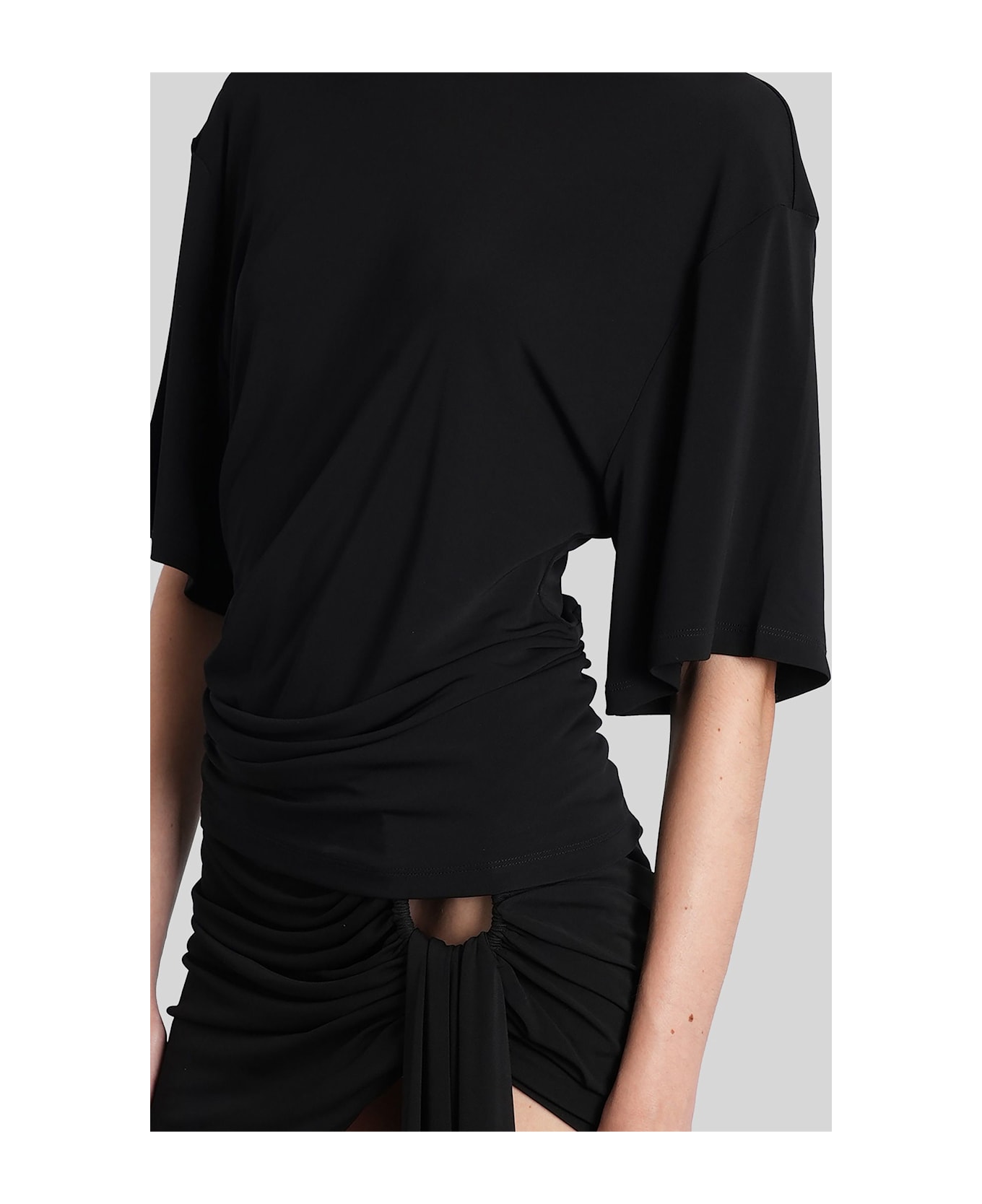 Christopher Esber T-shirt In Black Viscose - black
