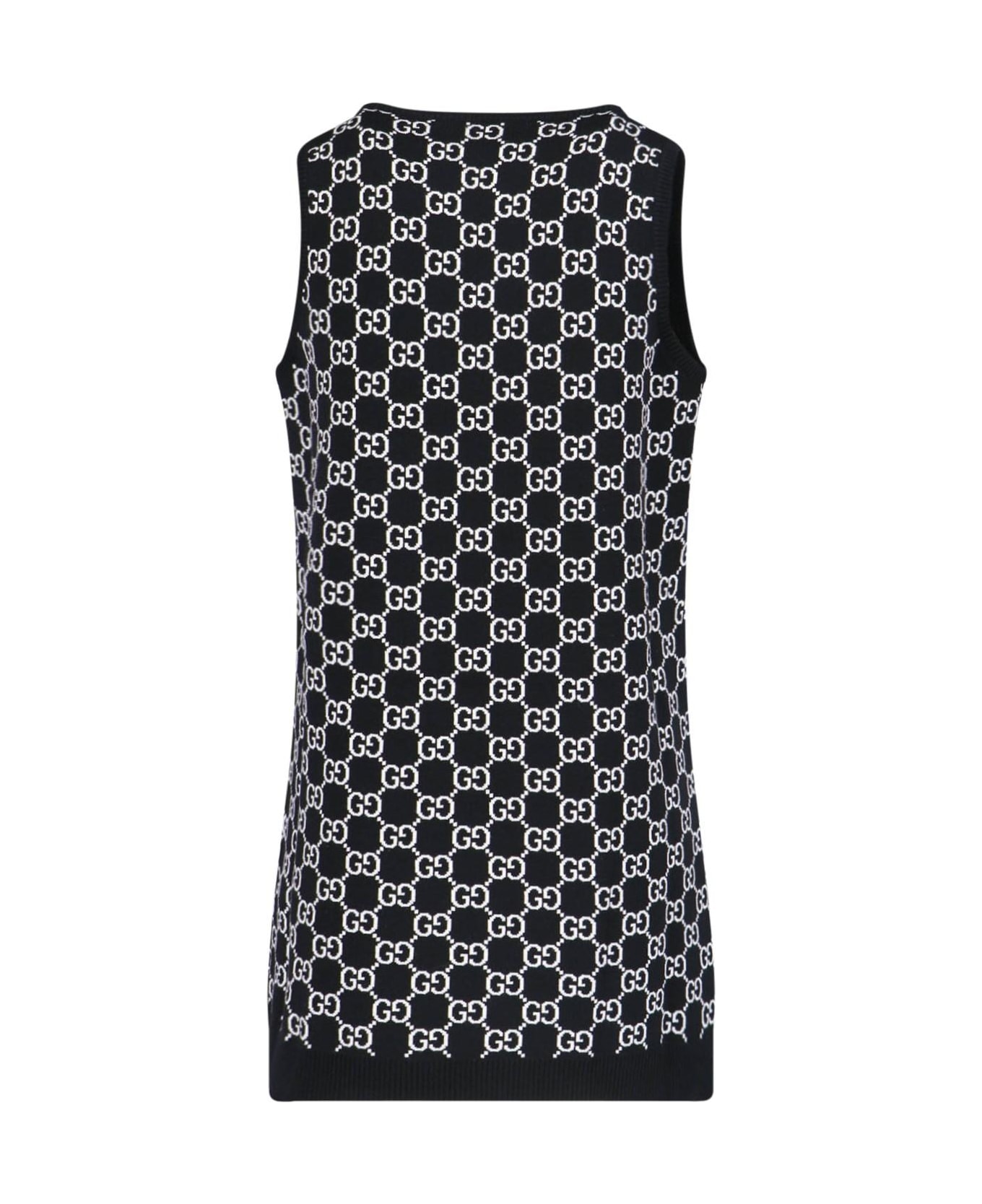 Gucci 'gg' Mini Sheath Dress - Black