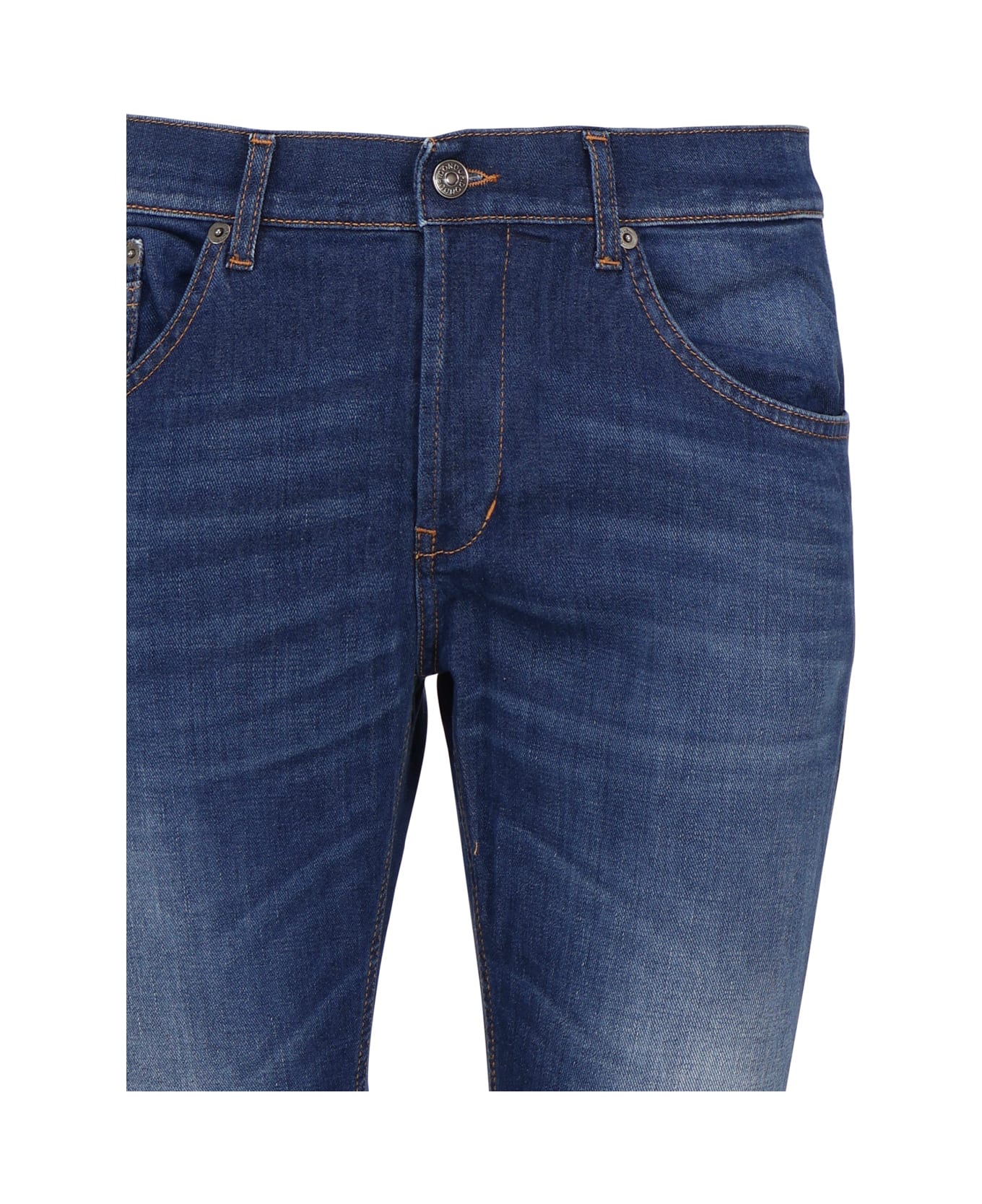 Dondup Skinny George Jeans In Bull Stretch - Blue