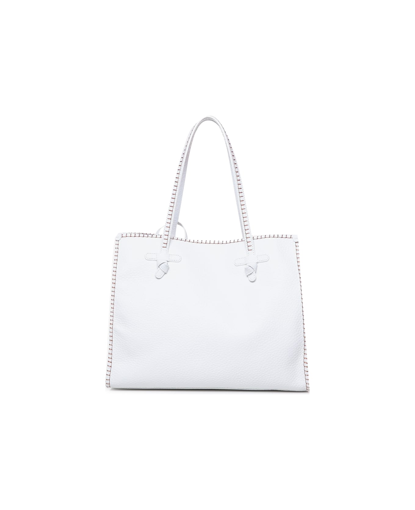 Gianni Chiarini Marcella Shopping Bag In Leather - White