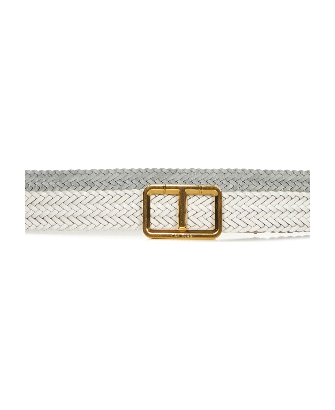 Tom Ford Scored T Belt Belt - White