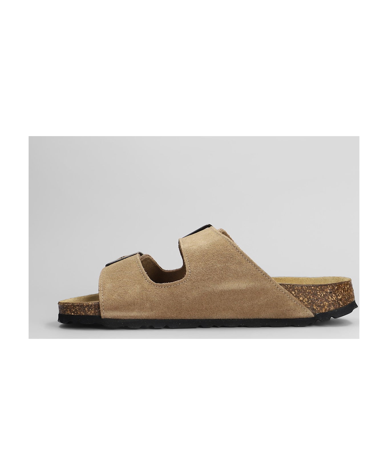 Cubanas Amalia Flats In Taupe Suede - taupe