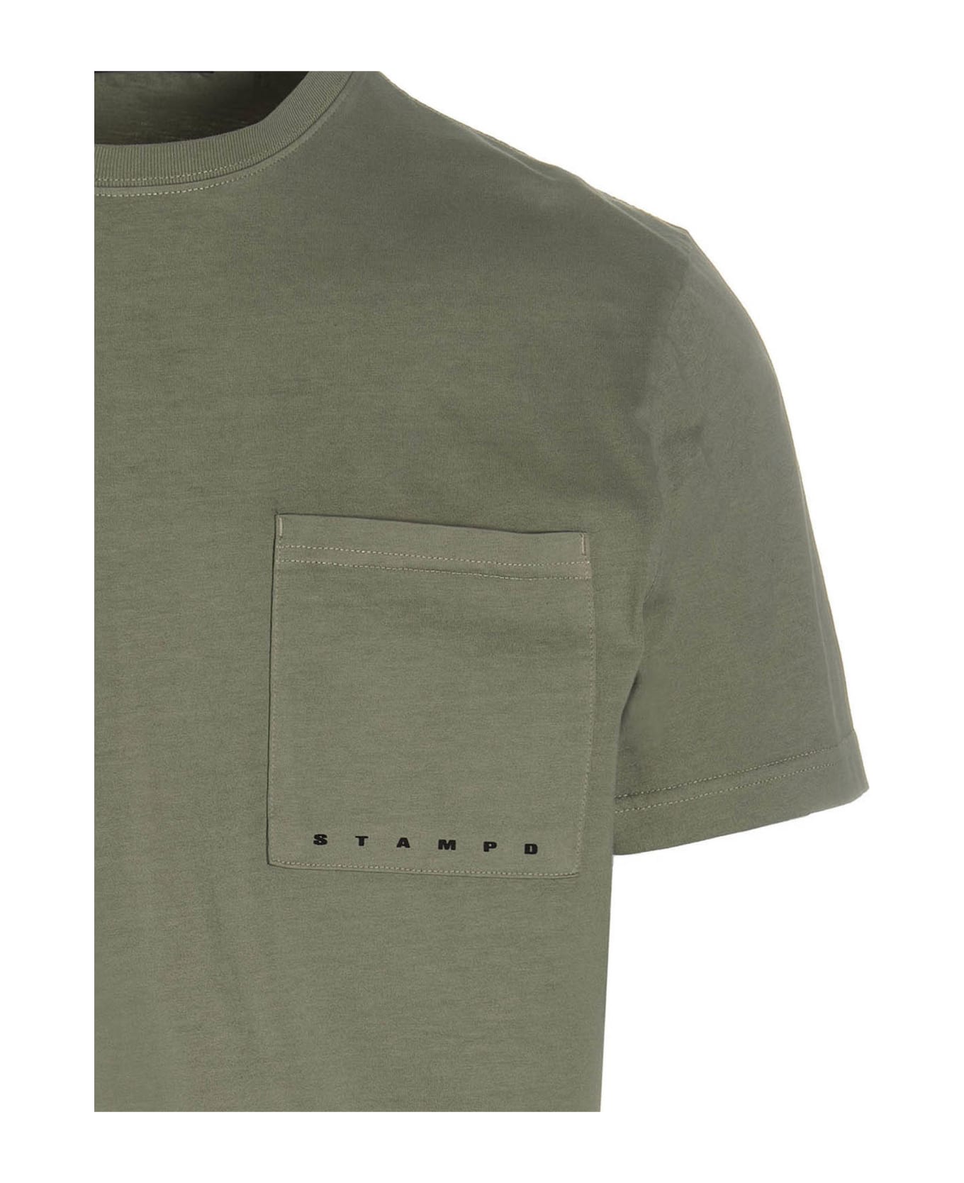 Stampd T-shirt 'strike Logo Perfect Pocket' - Gray