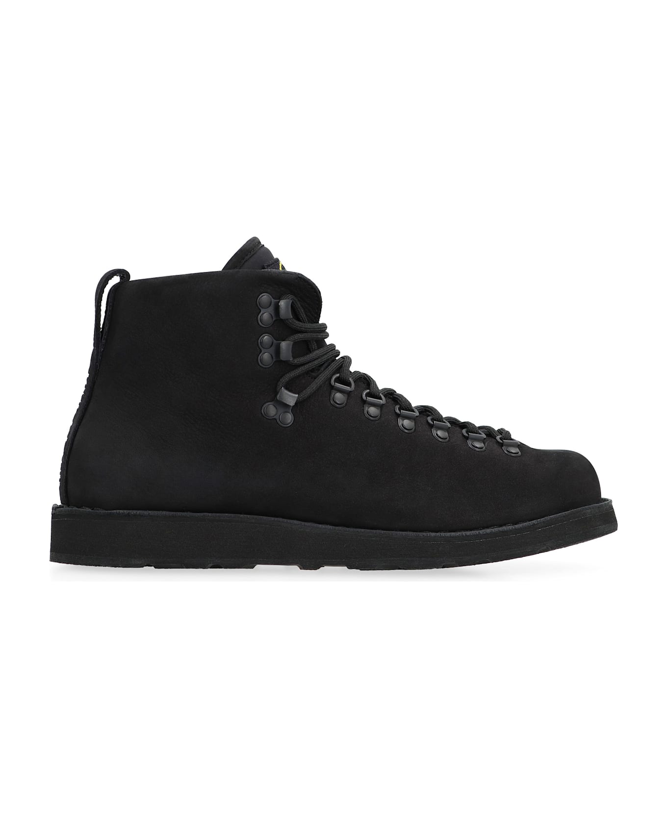 Stone Island Leather Lace-up Boots - black