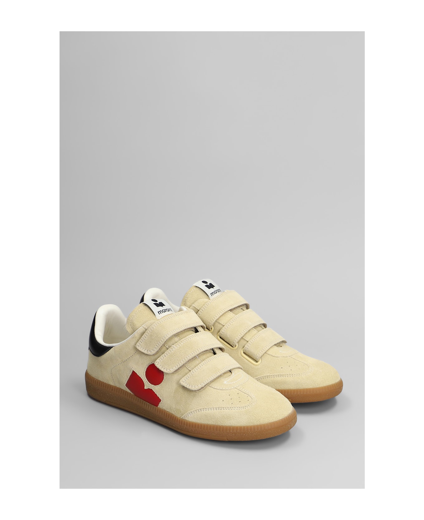 Isabel Marant Beth Sneakers In Beige Suede - beige