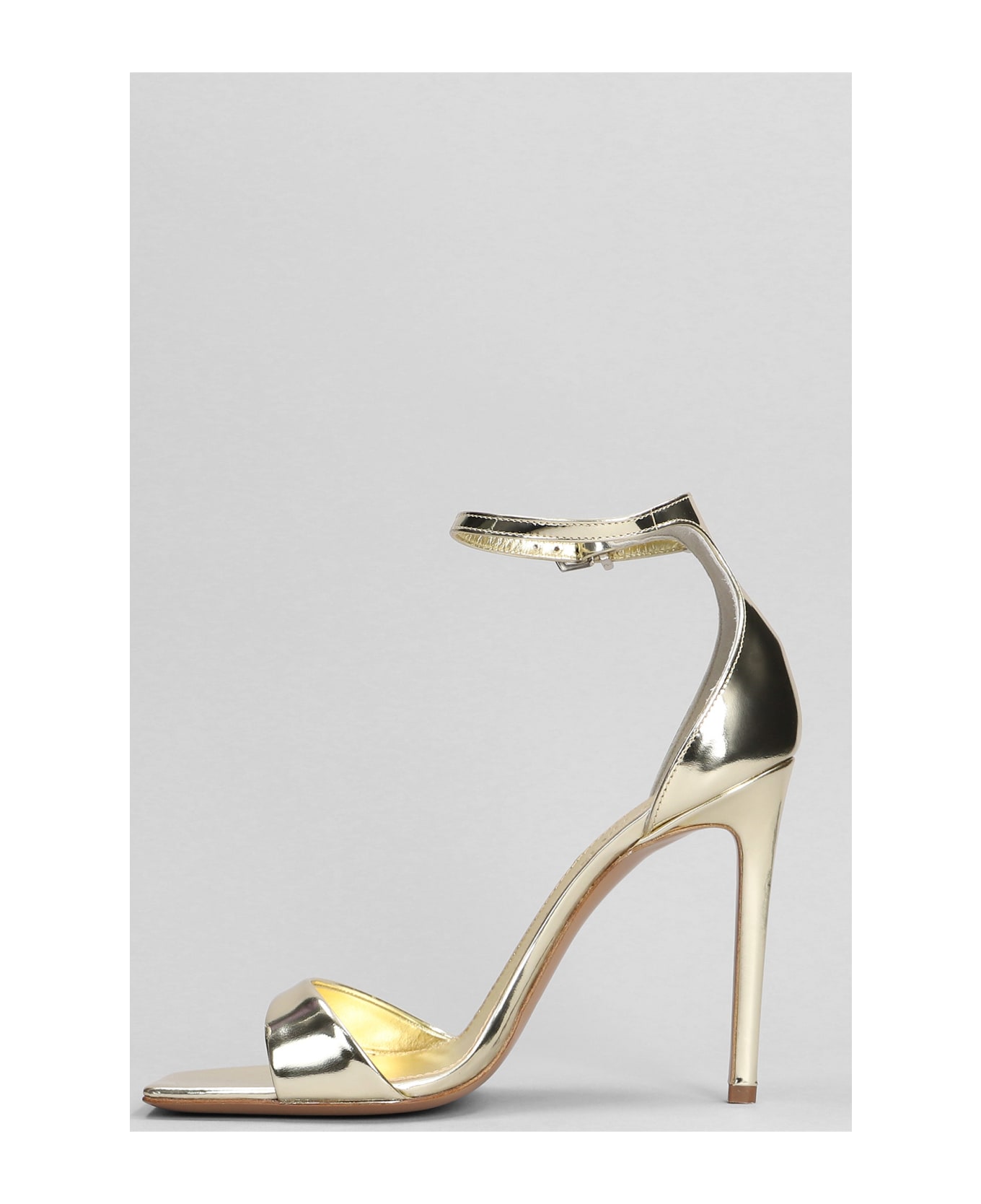 Paris Texas Sandals In Gold Leather - gold