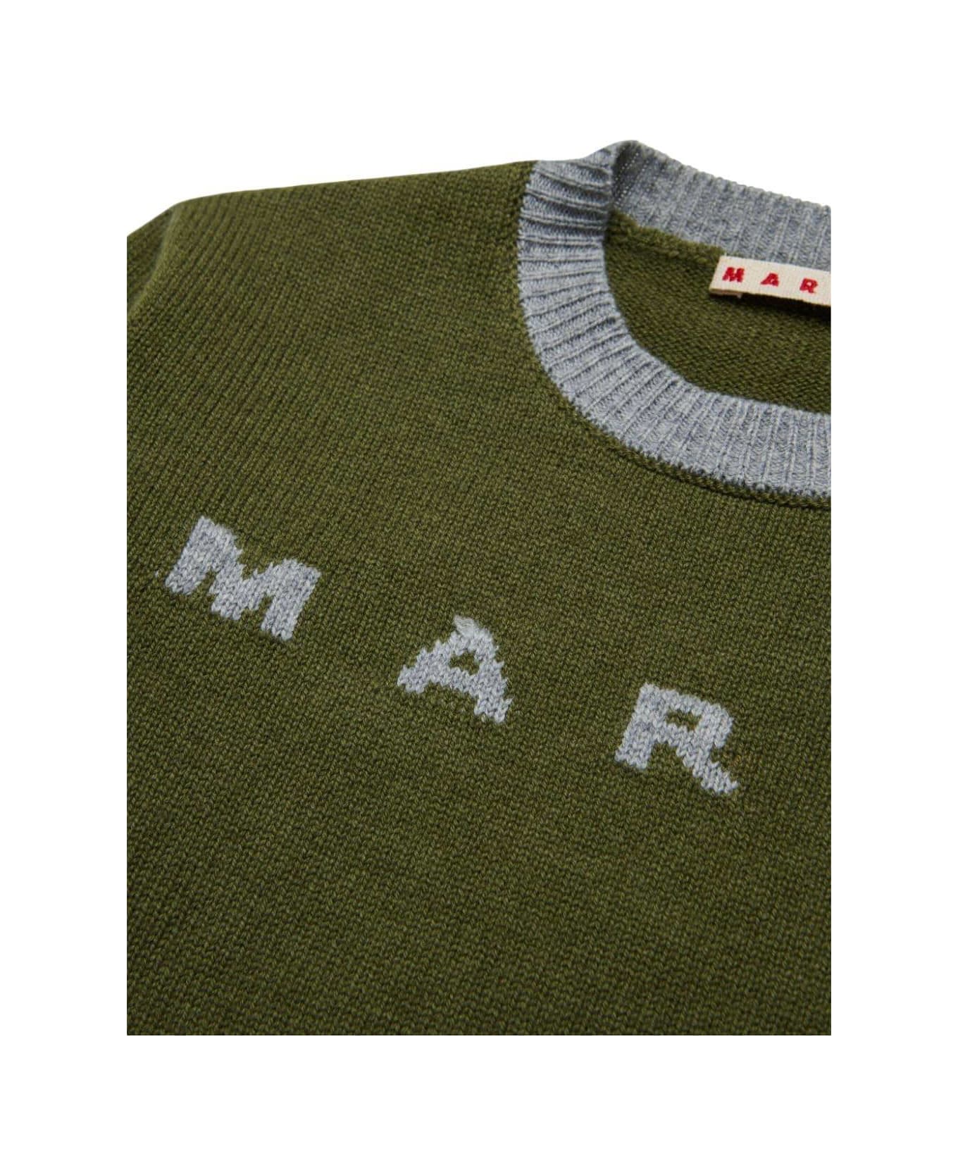 Marni Sweater With Logo - Green