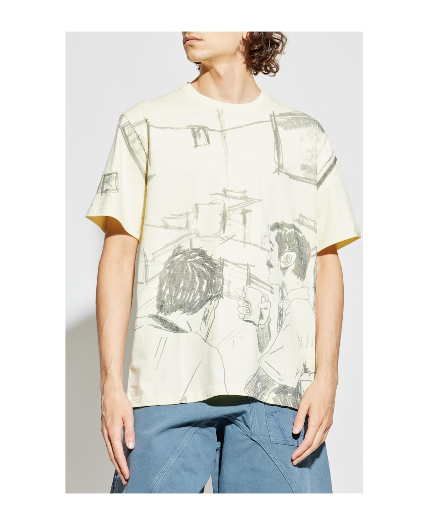 J.W. Anderson Jw Anderson Printed T-shirt - Butter