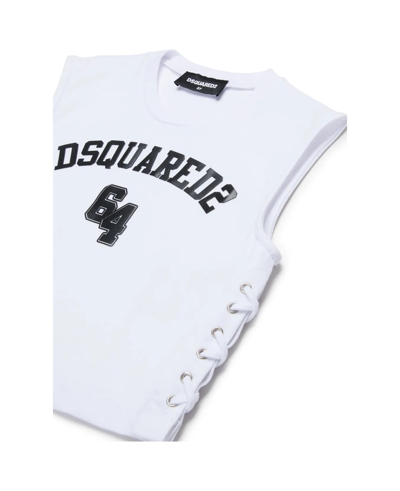 Dsquared2 White Top With Print - White