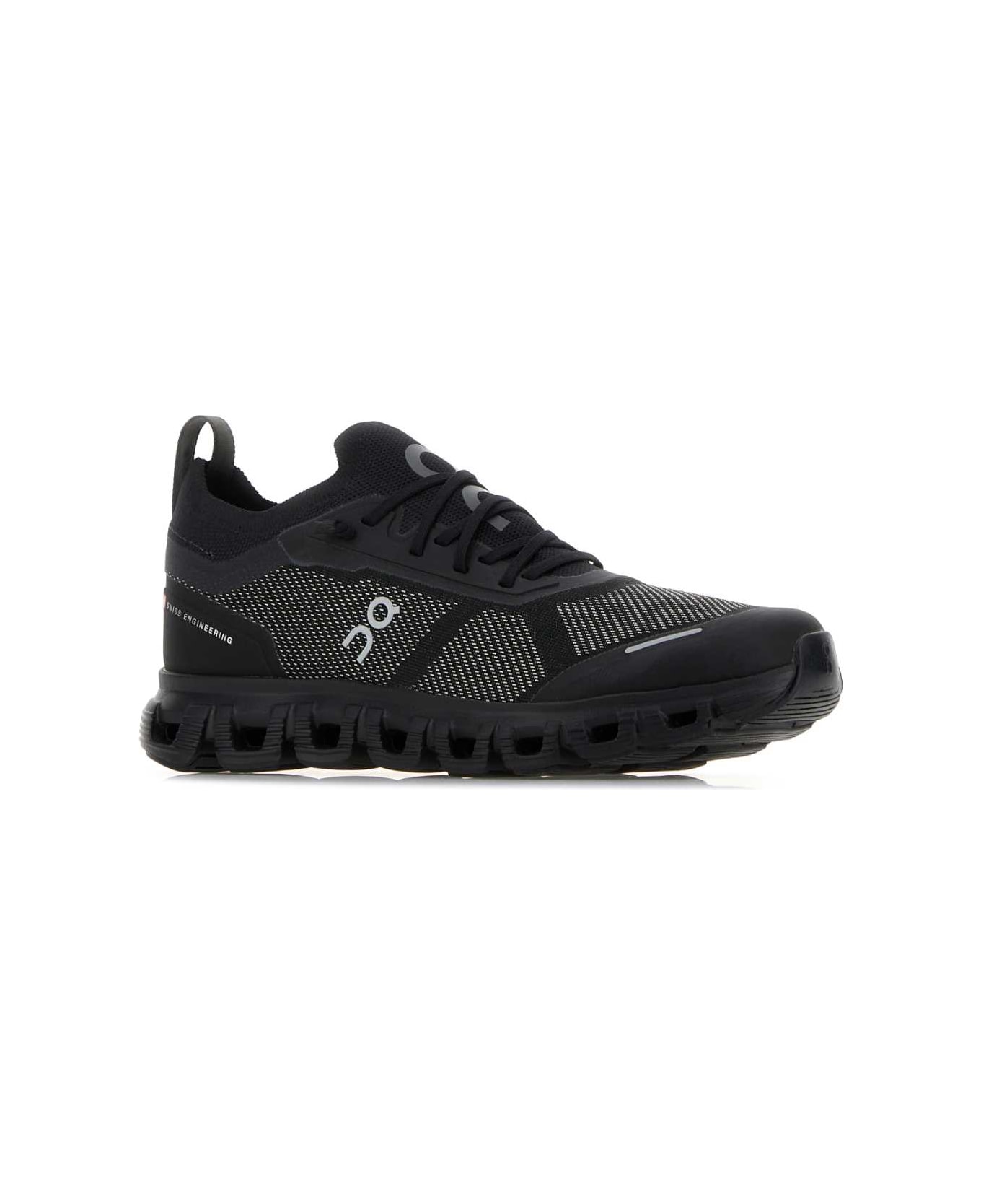 ON Black Canvas Cloud 6 Versa Sneakers - BLACKBLACK