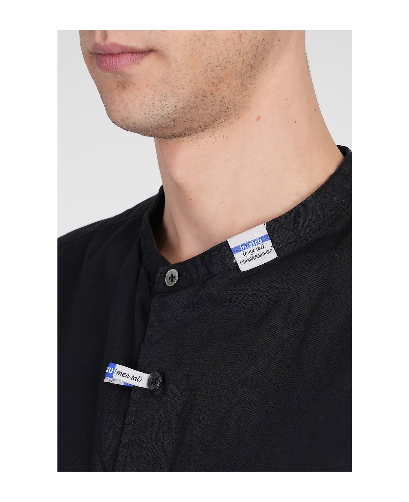 Mihara Yasuhiro Shirt In Black Cotton - black