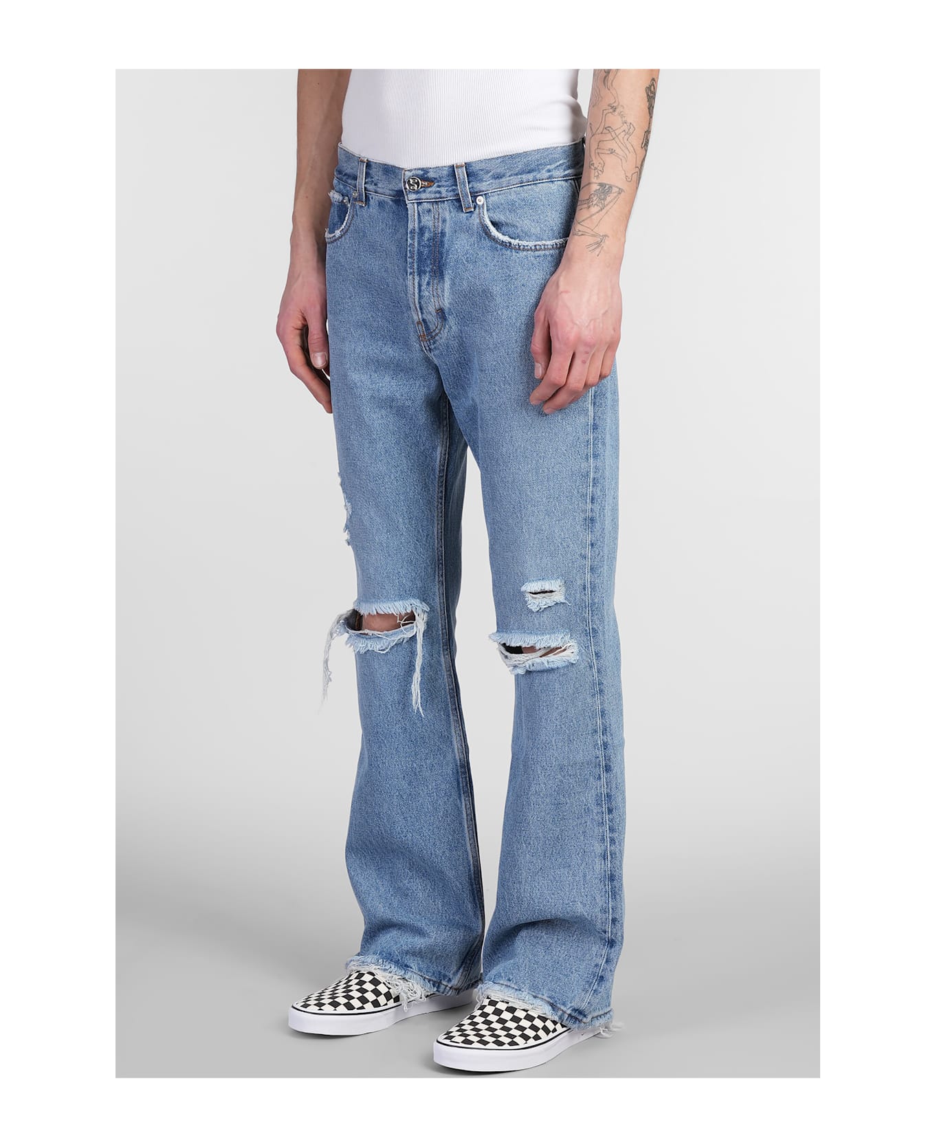 Séfr Rider Jeans In Blue Denim - blue