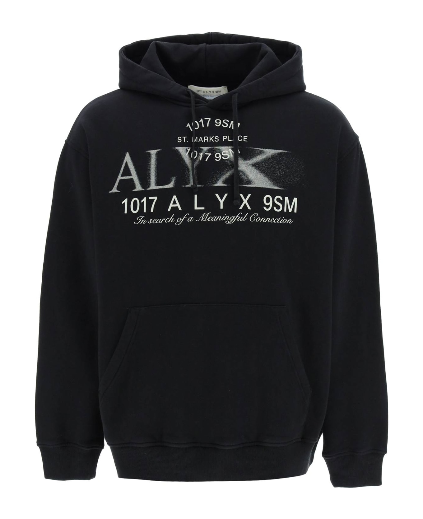 1017 ALYX 9SM Hoodie With Print - BLACK (Black)