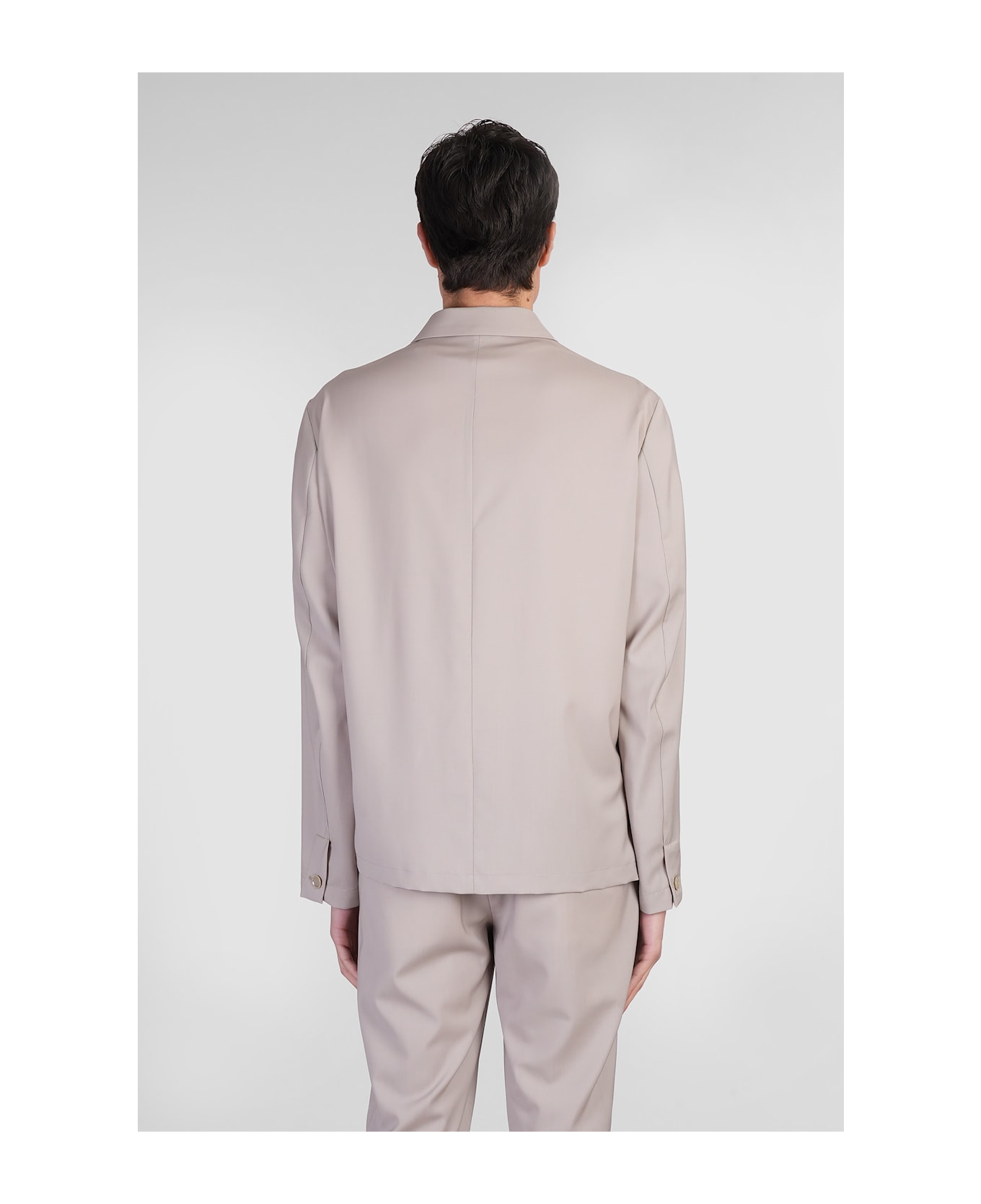Barena Visal Shirt In Beige Wool - beige