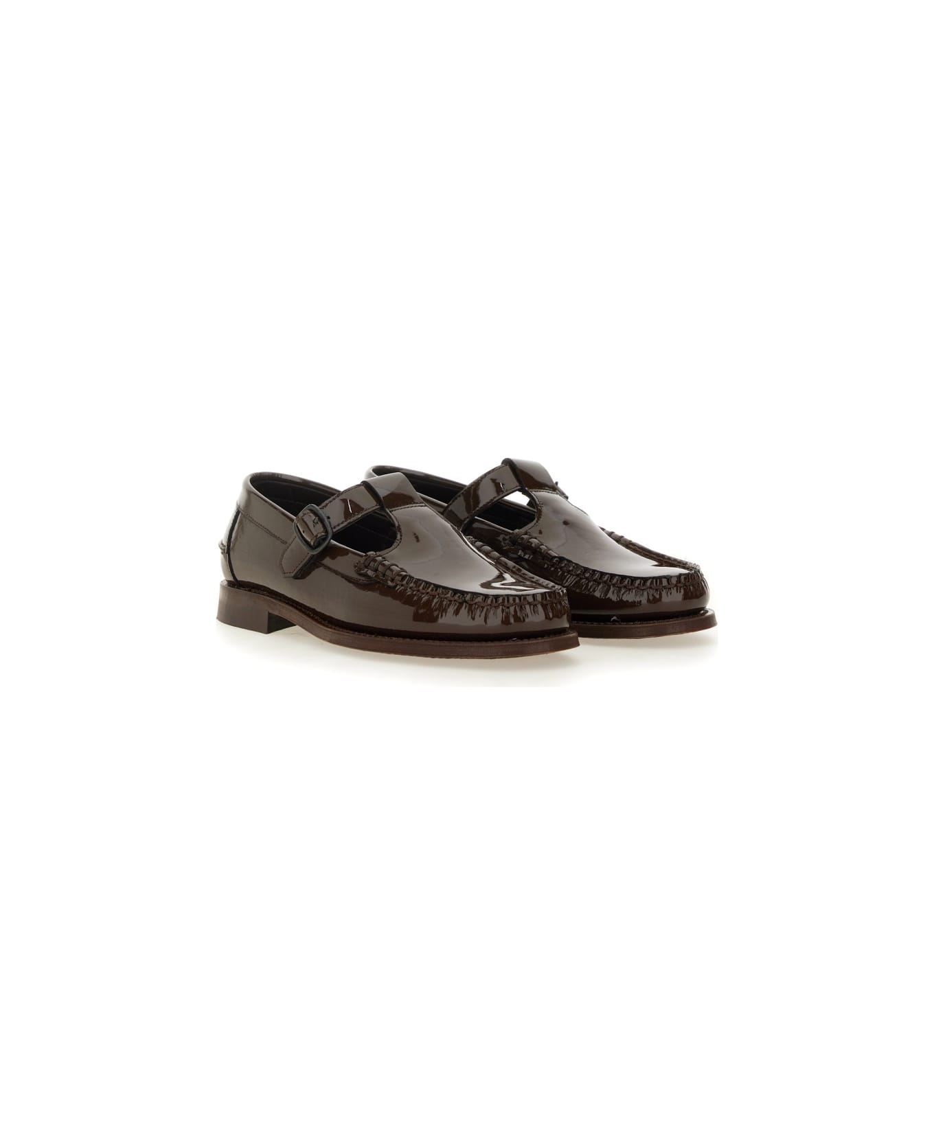 Hereu Moccasin T-bar "alber" - BROWN