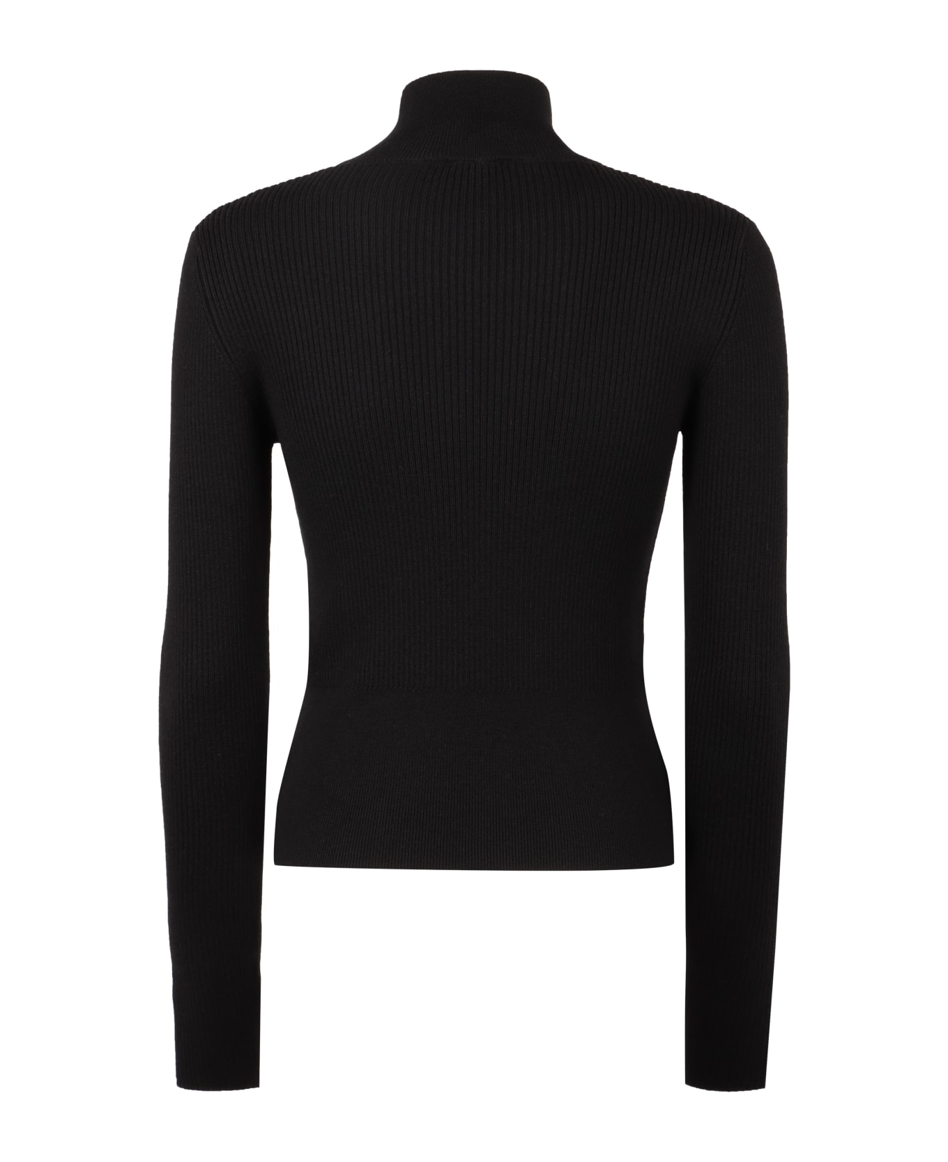 Patou Jumper Turtleneck Merino Wool Sweater - black