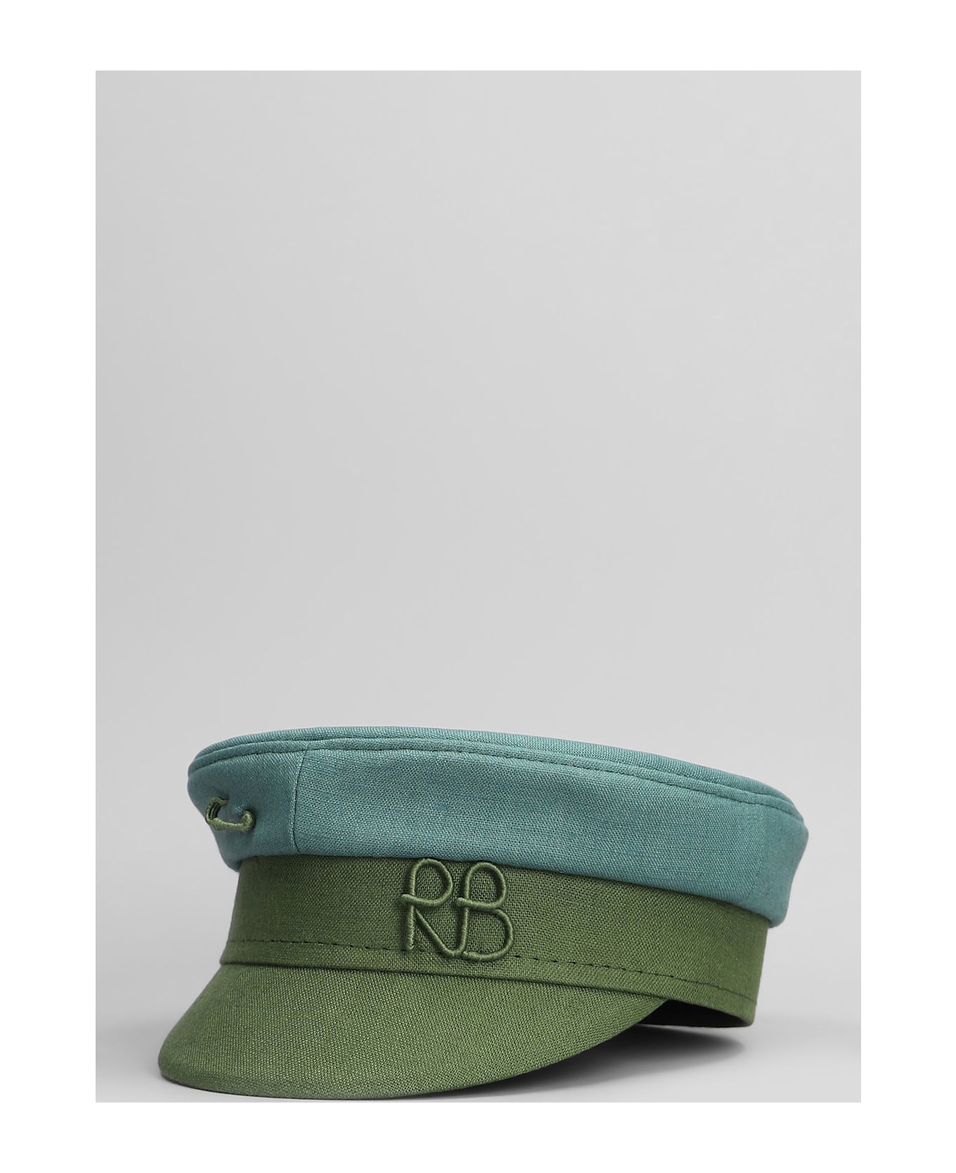 Ruslan Baginskiy Baker Boy Hats In Green Cotton - green