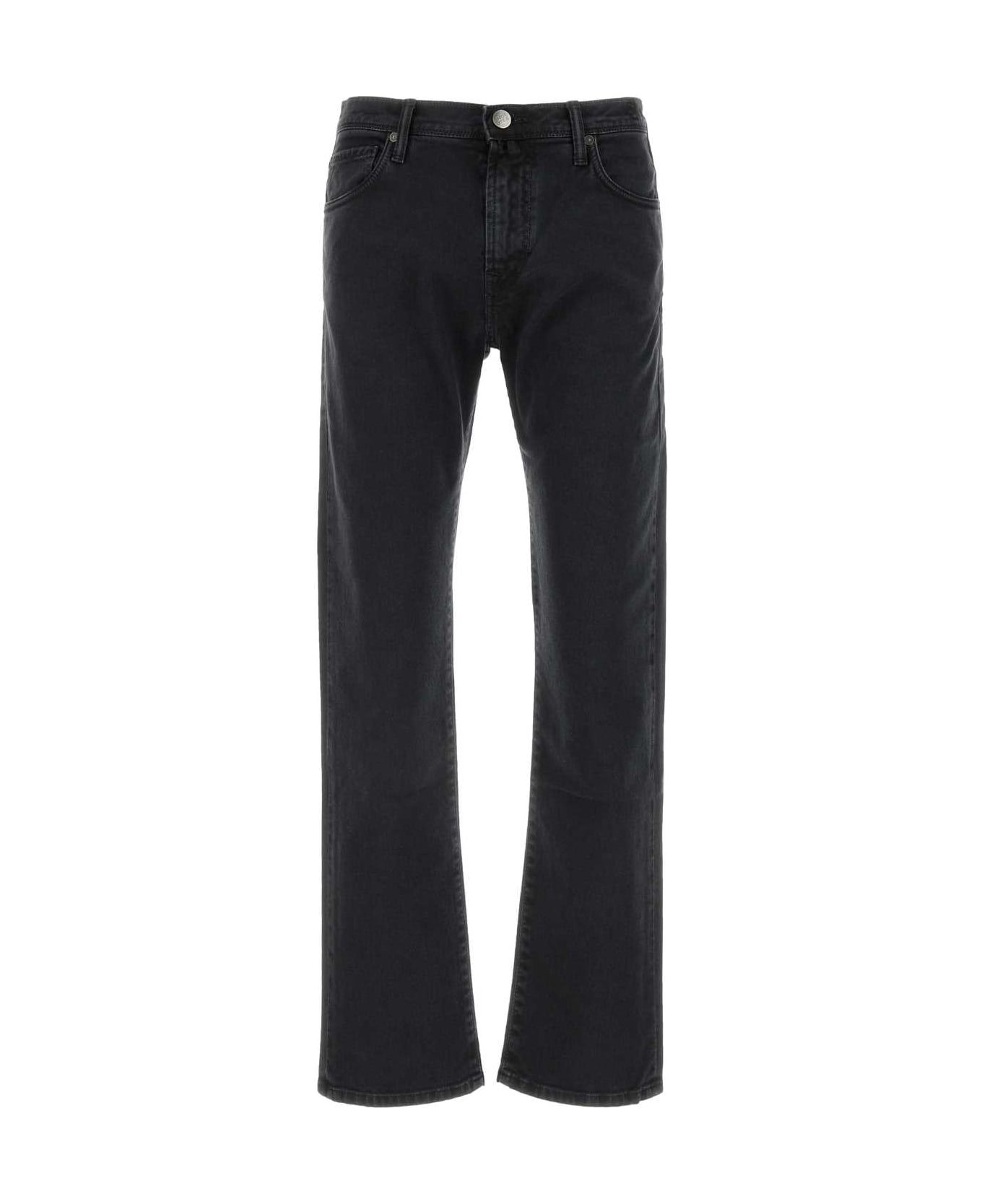 Incotex Black Stretch Denim Jeans - NERO