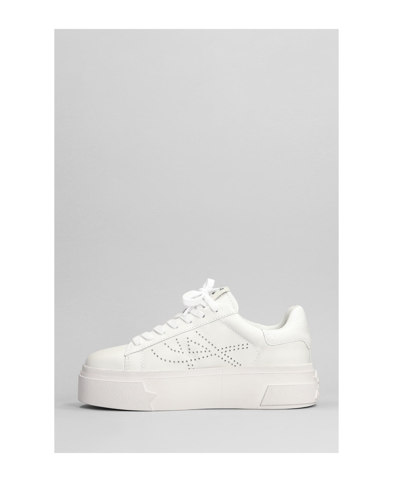 Ash Santana Sneakers In White Leather - white ウェッジシューズ
