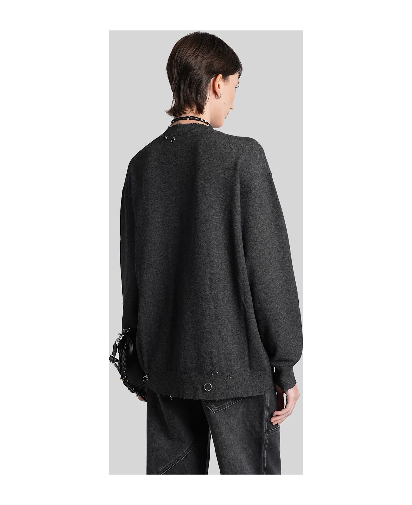 Isabel Marant Cassandre Knitwear In Grey Viscose - grey