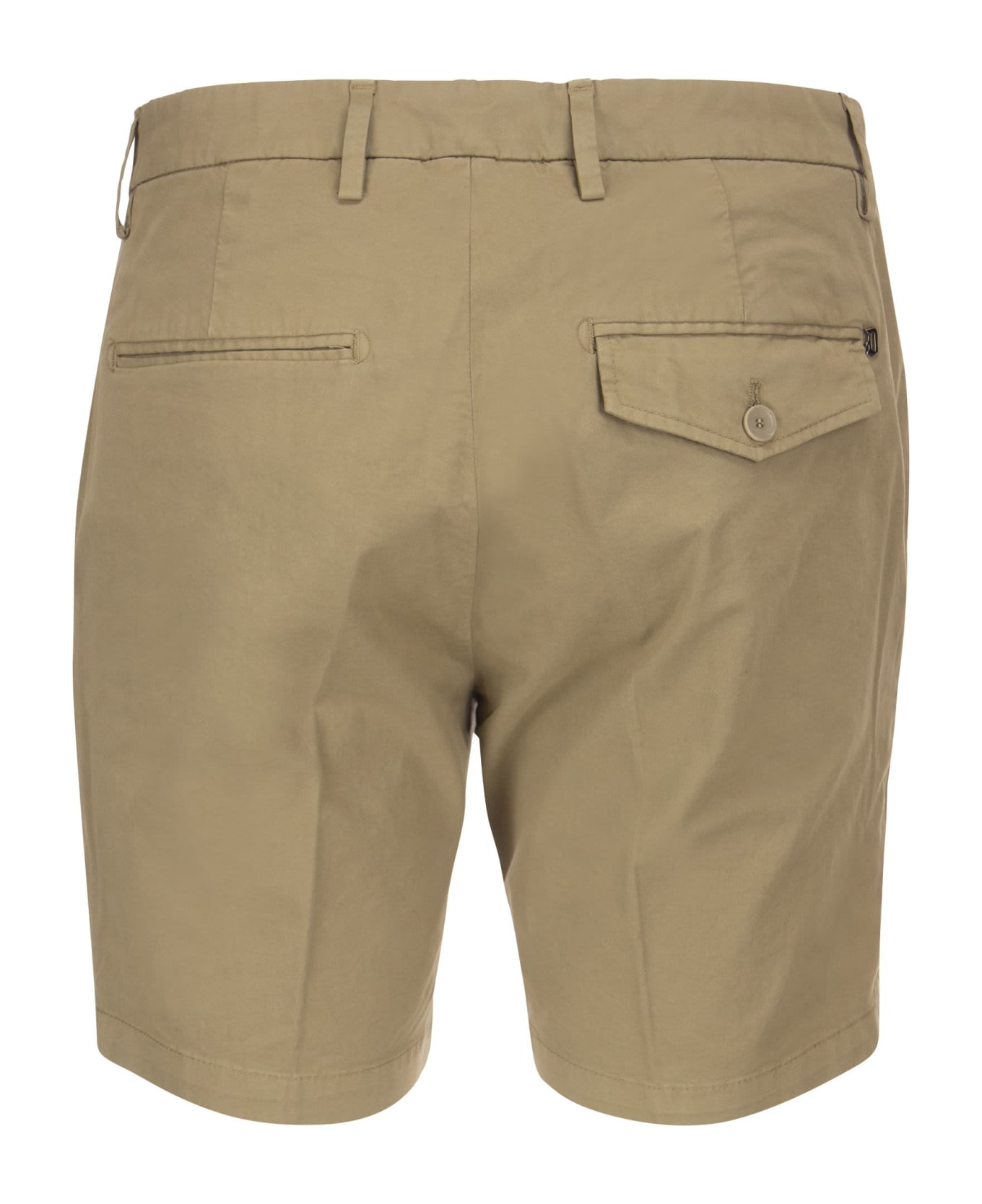 Dondup Manheim - Cotton Blend Shorts - Turtledove