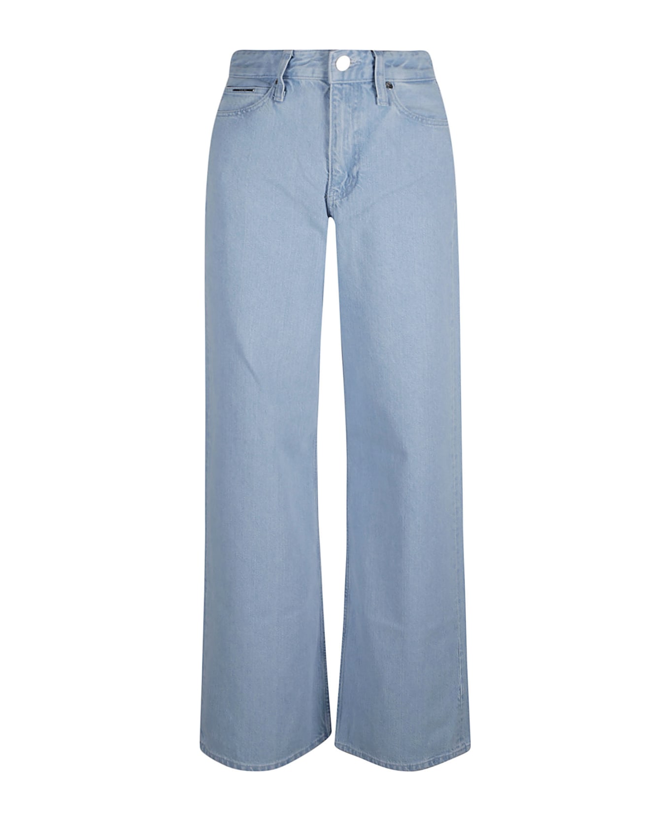 Calvin Klein High Rish Wide Jeans - Azure デニム