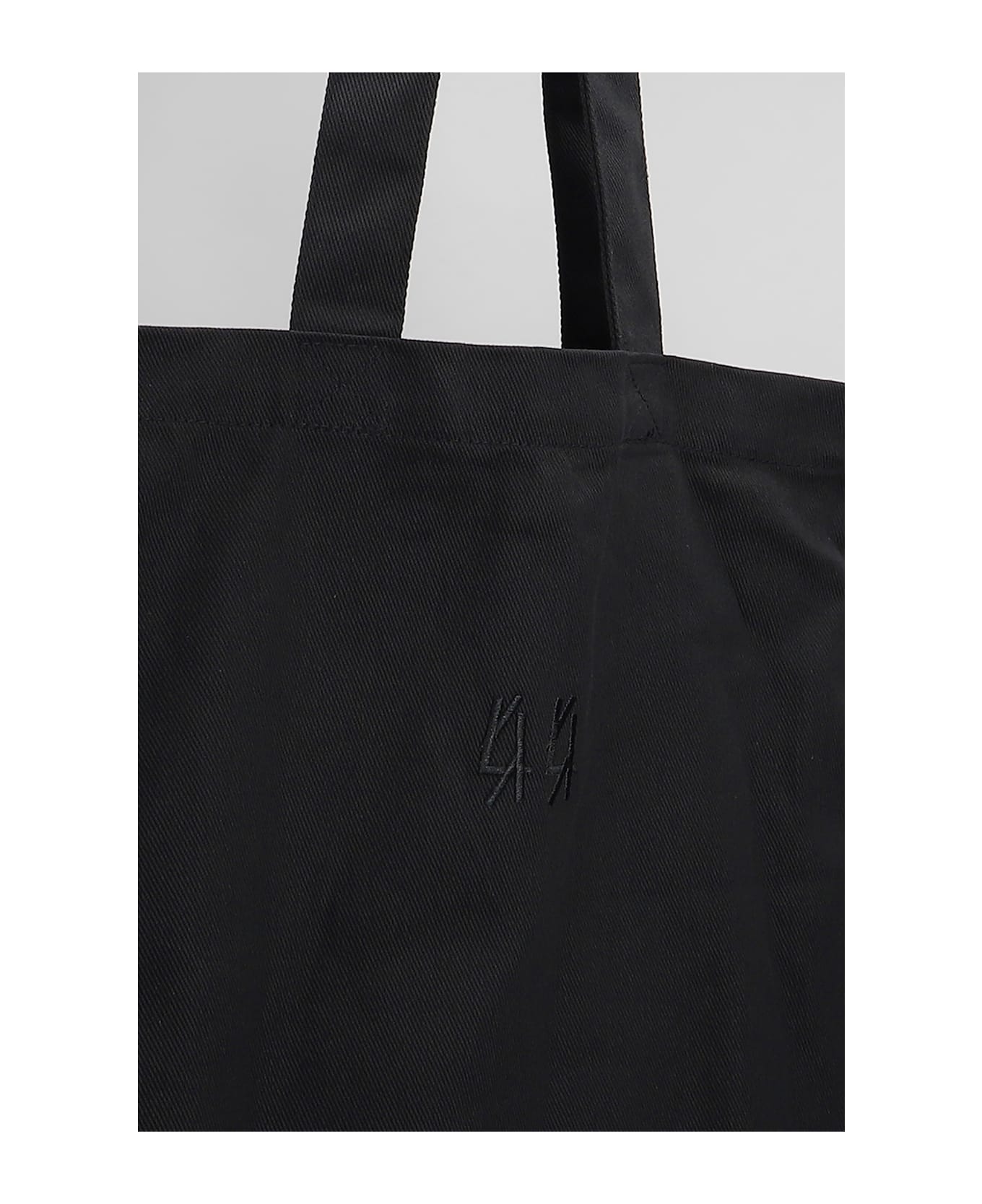 44 Label Group Tote In Black Cotton - black