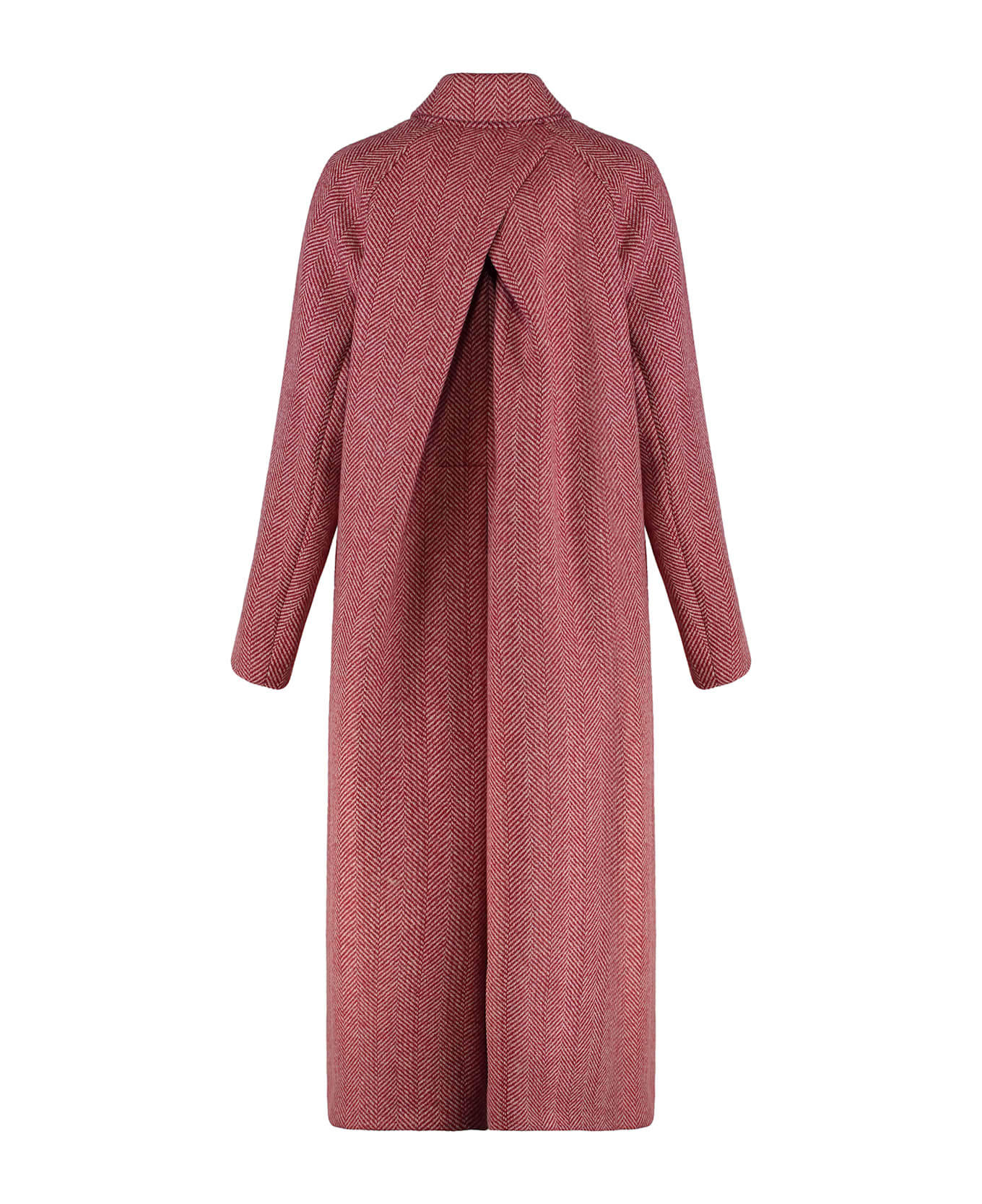 Weekend Max Mara Coat In Double Wool - red