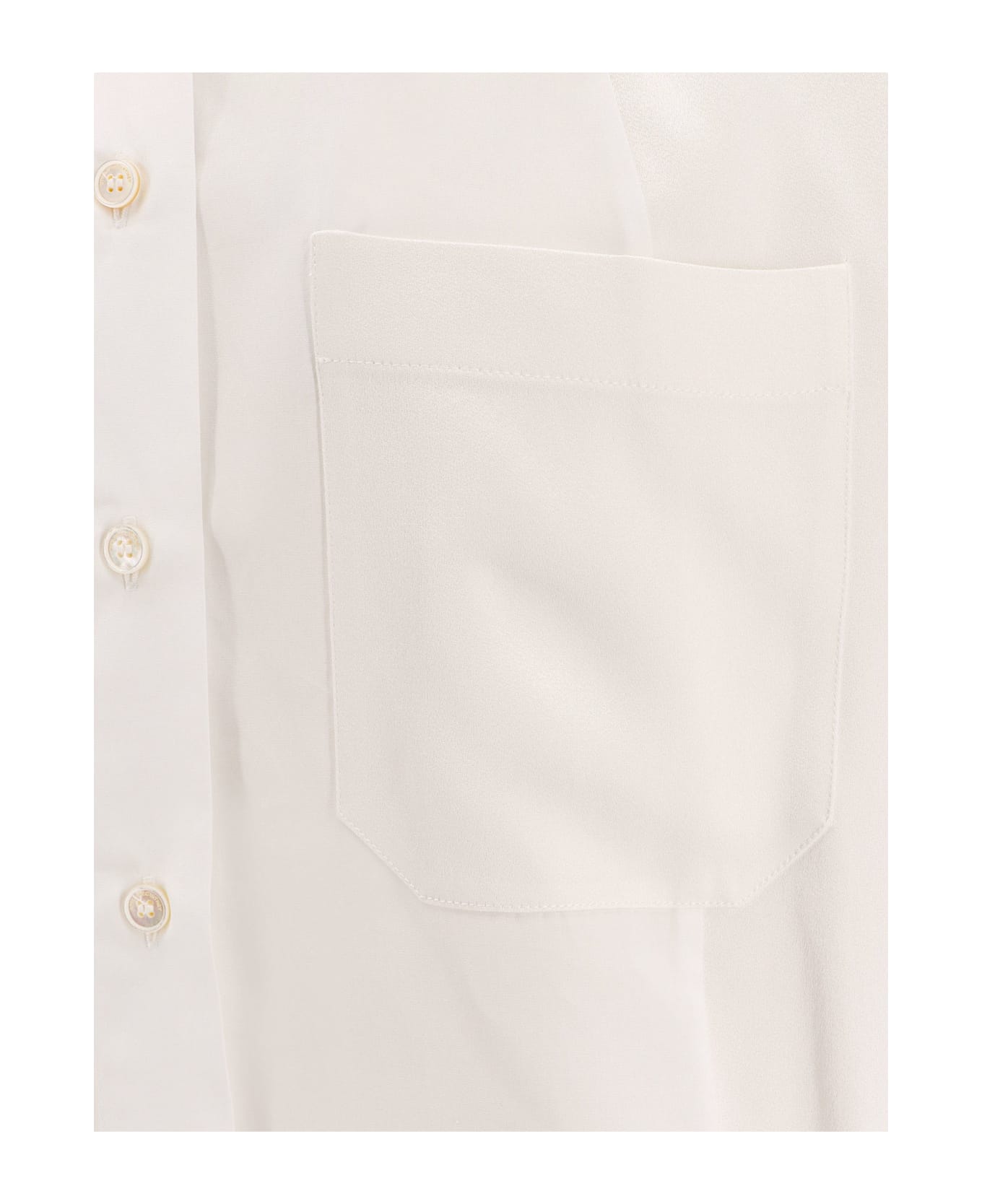 Stella McCartney Oversize Satin Shirt - White