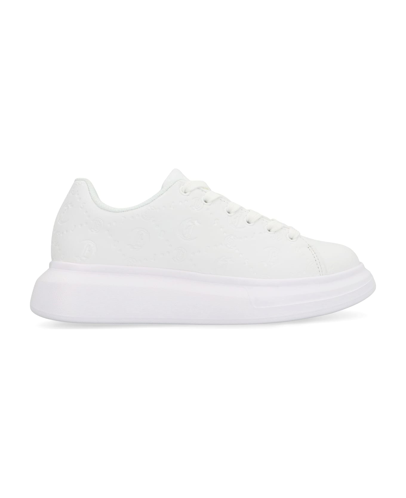 Just Cavalli Leather Low-top Sneakers - White