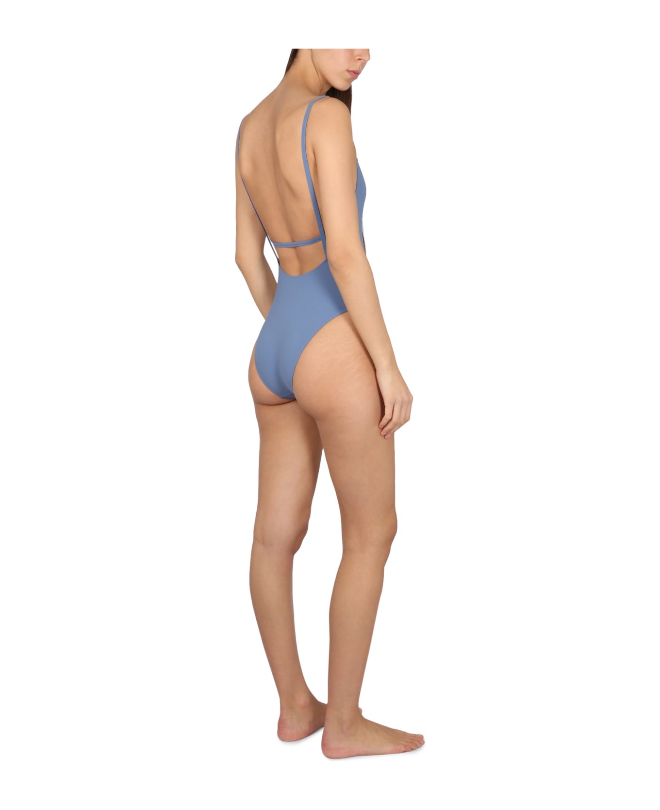 Lido Lycra One Piece Swimsuit - Gnawed Blue