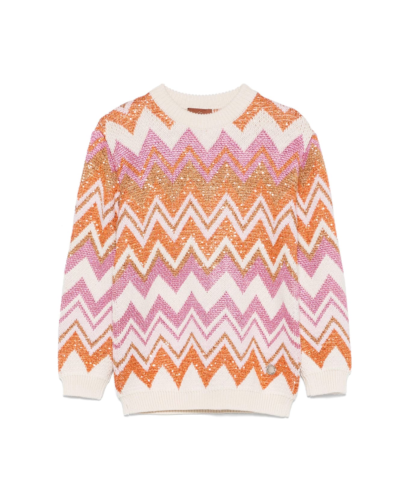 Missoni Kids Sweater With Chevron Pattern