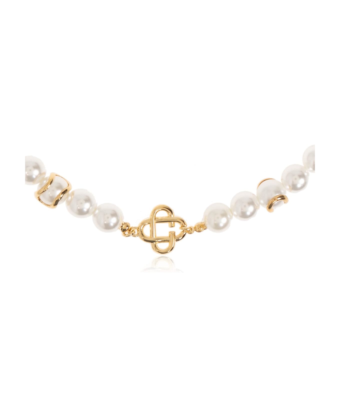 Casablanca Pearl Necklace - GOLD/WHITE