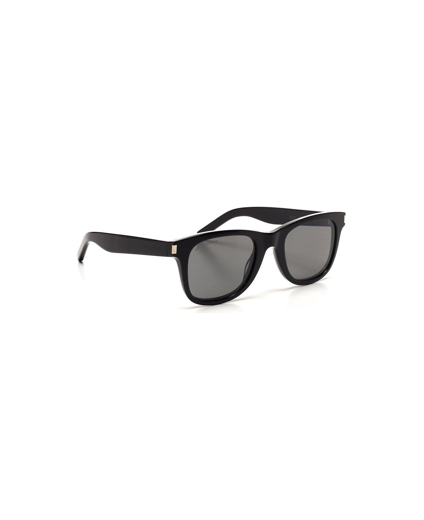 Saint Laurent Eyewear Classic Sl 51 Square Frame Sunglasses - Black Smoke