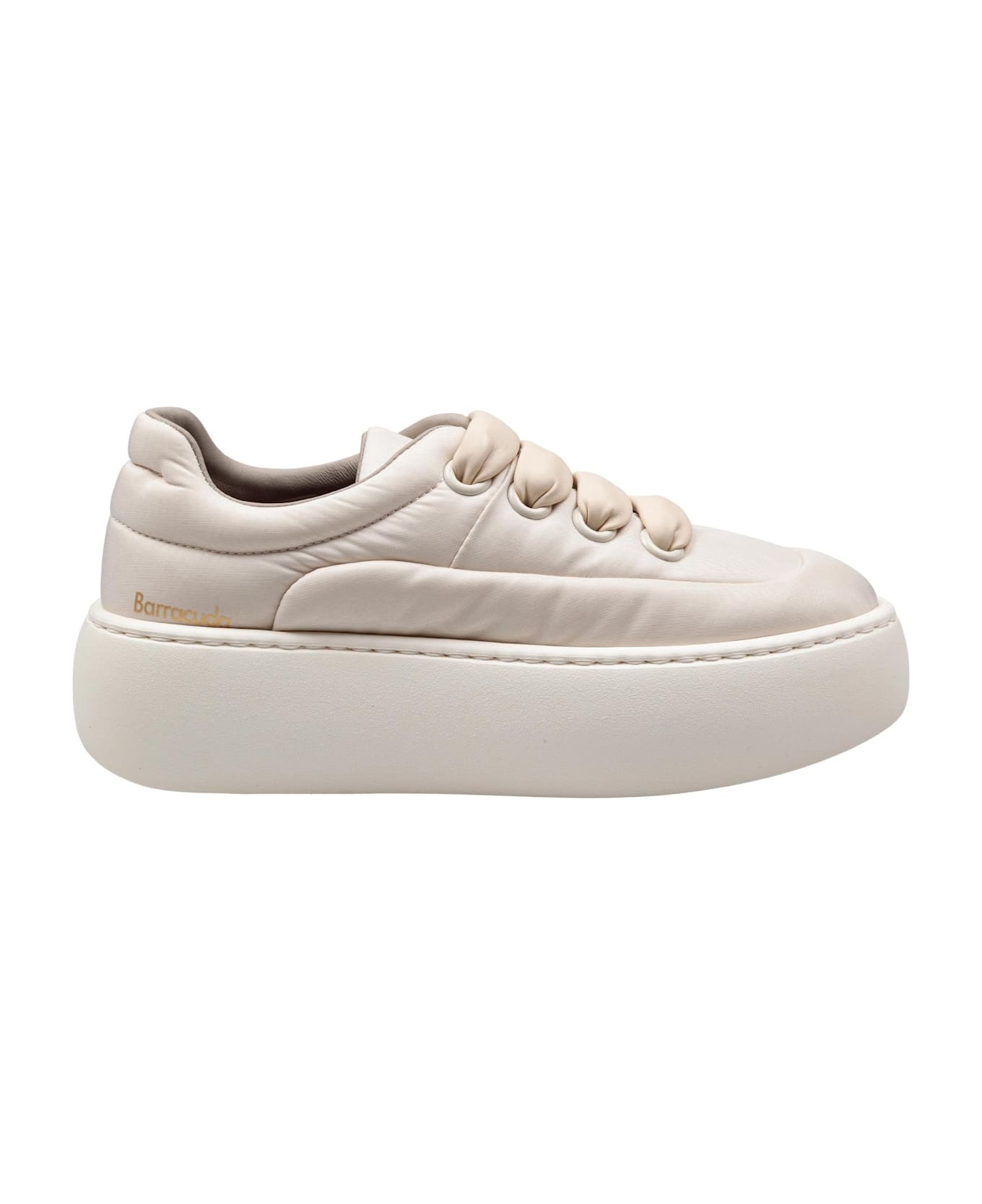 Barracuda Water-repellent Fabric Sneakers Cream Color - CREAM
