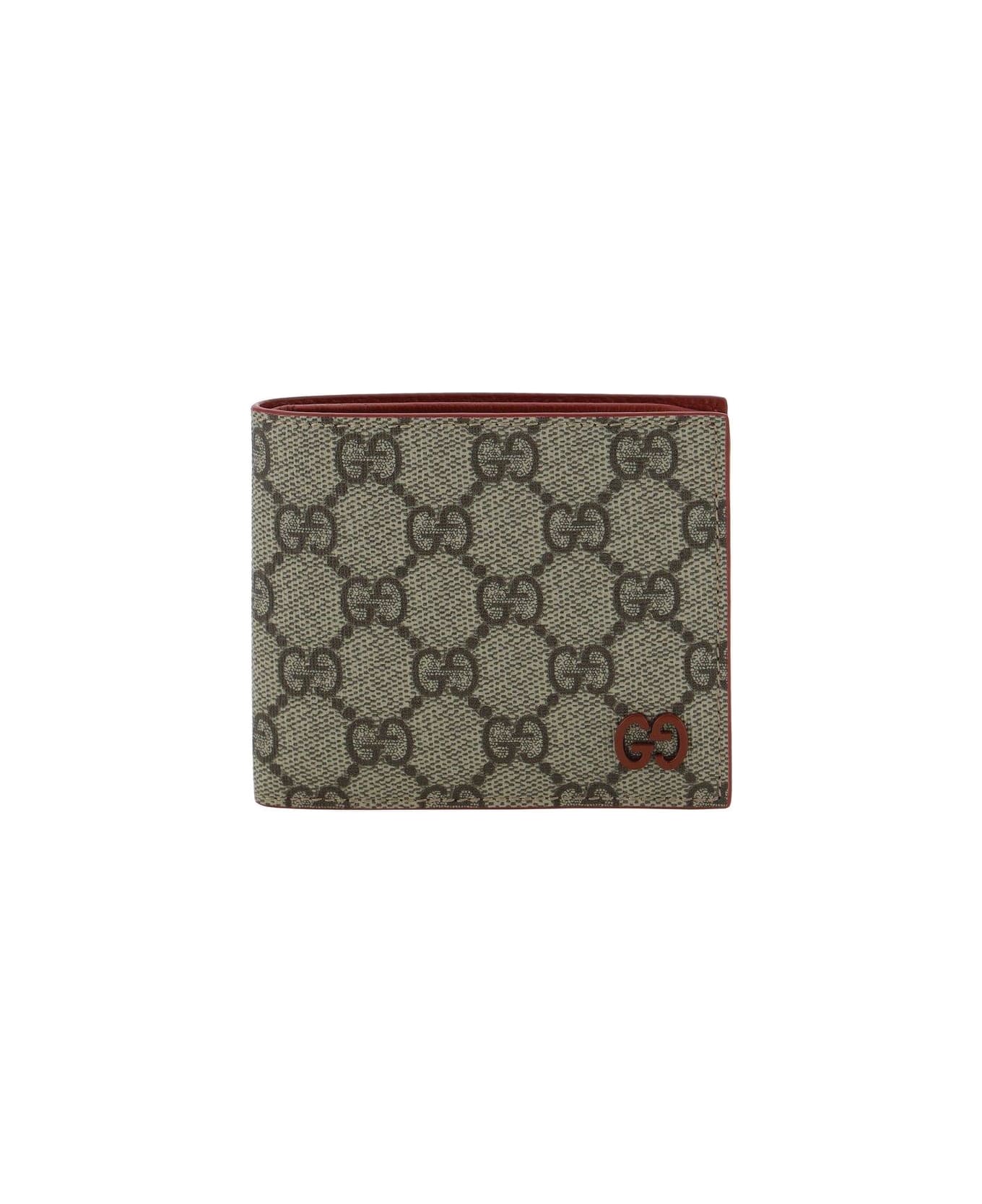 Gucci Gg Detailed Bifold Wallet - Ebony 財布