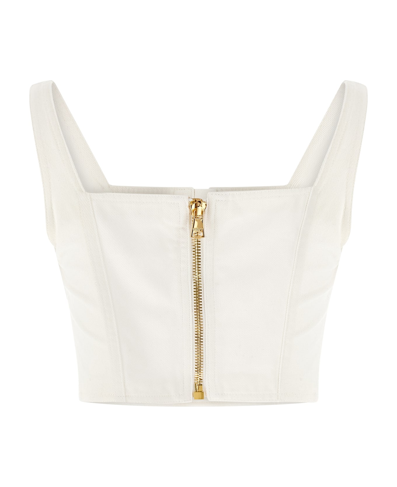Balmain Button Top - White