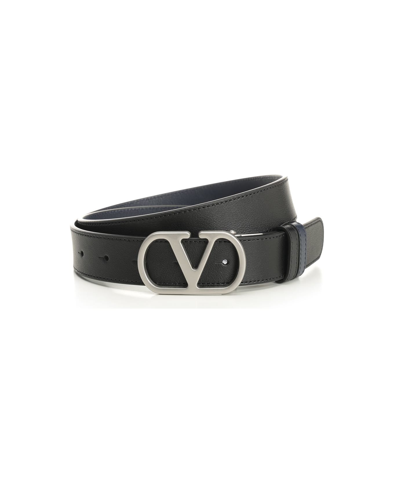 Valentino Garavani Vlogo Signature Reversible Belt - BLACK