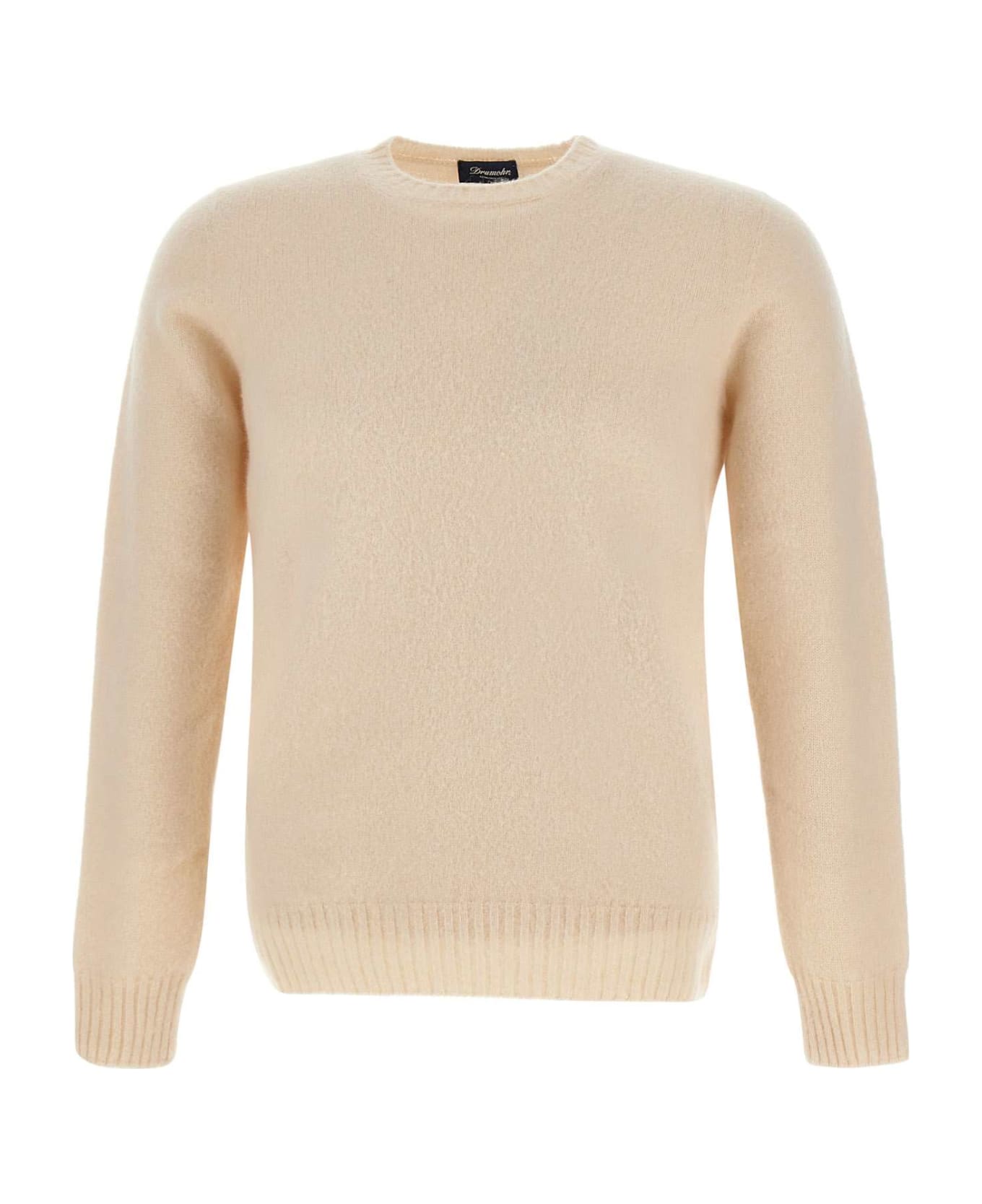Drumohr Lambwool Sweater - WHITE ニットウェア